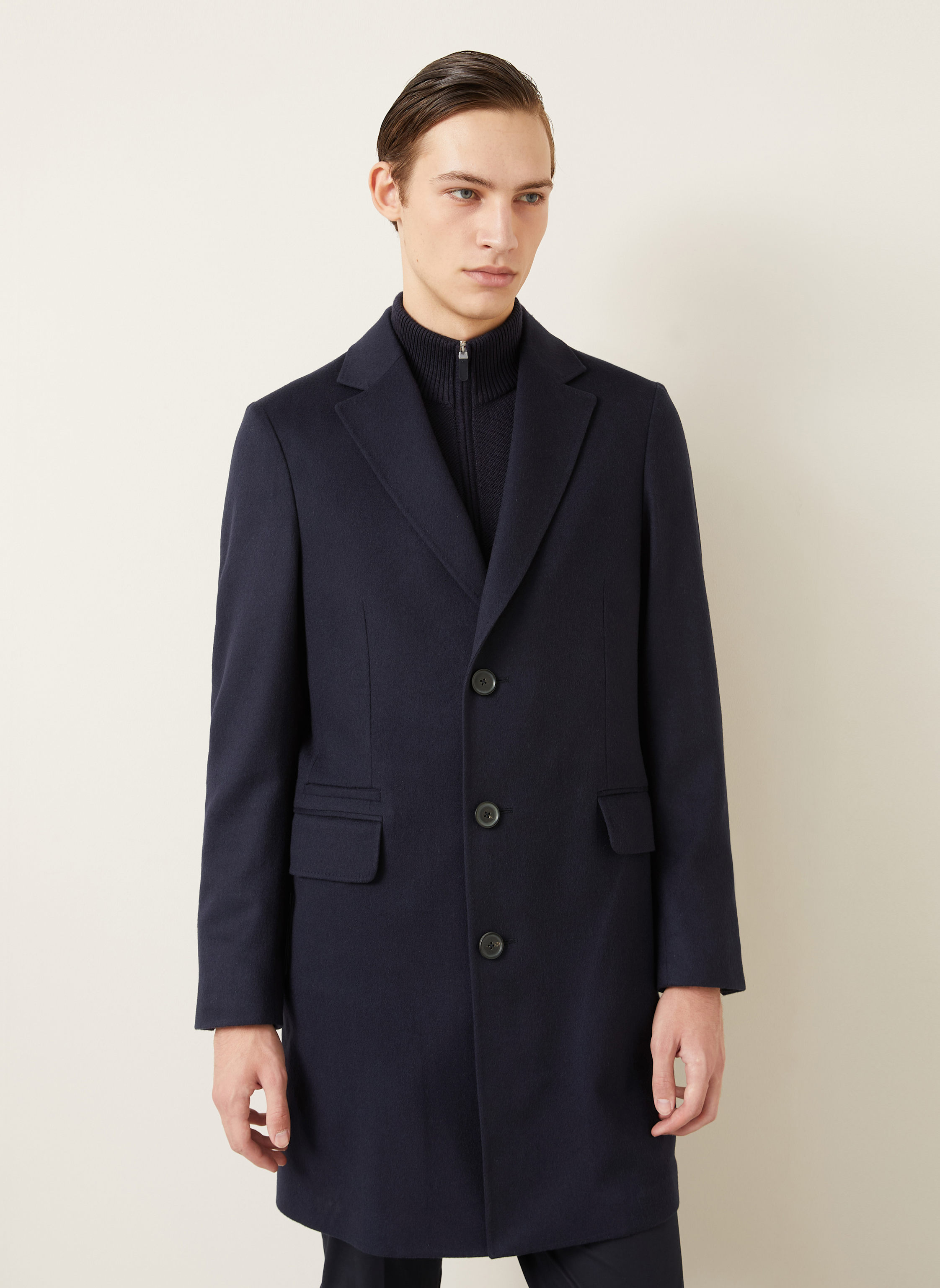 Thumbnail - Zegna Wollmantel blau
