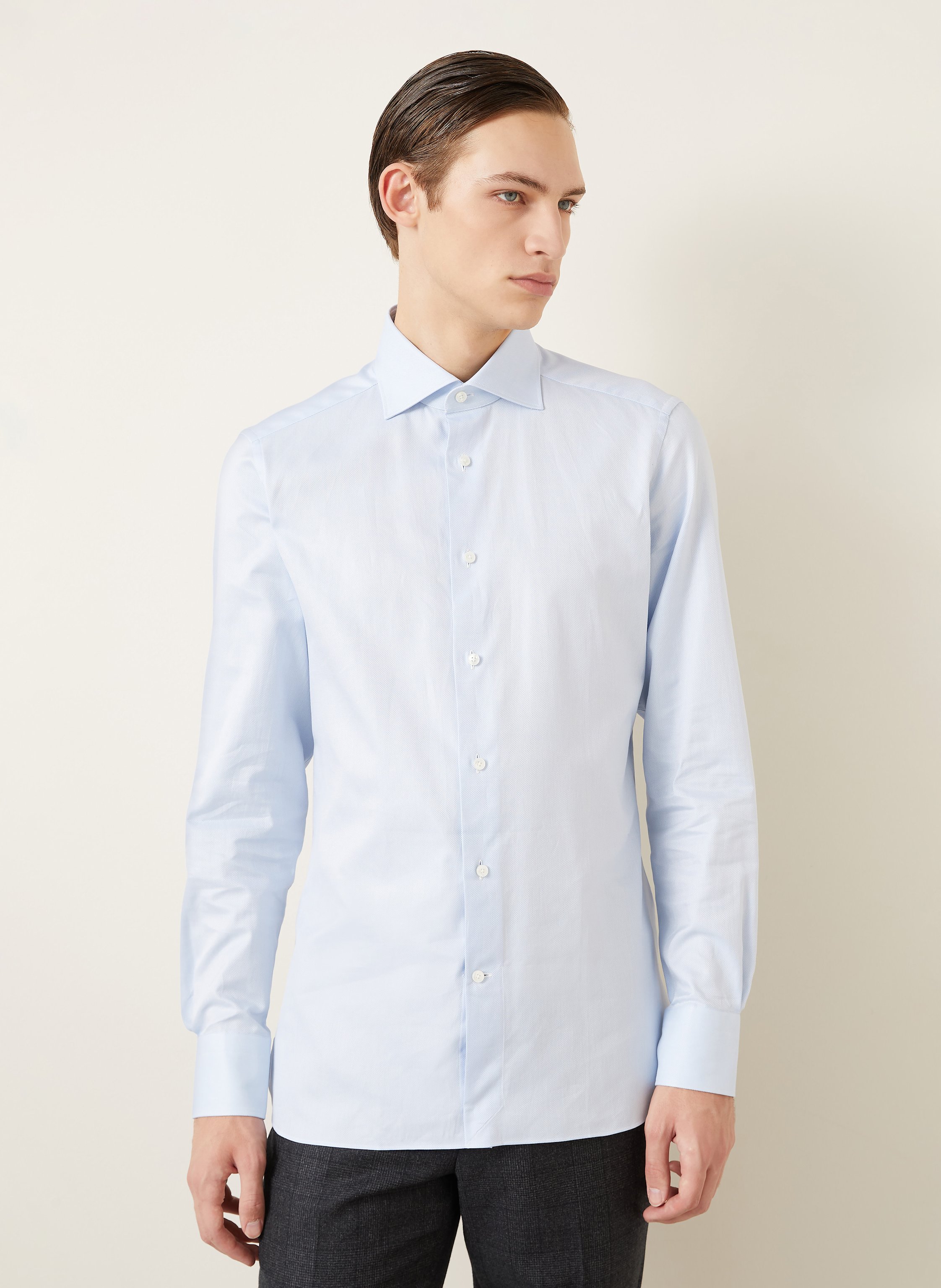 Thumbnail - Zegna Hemd Slim Fit blau