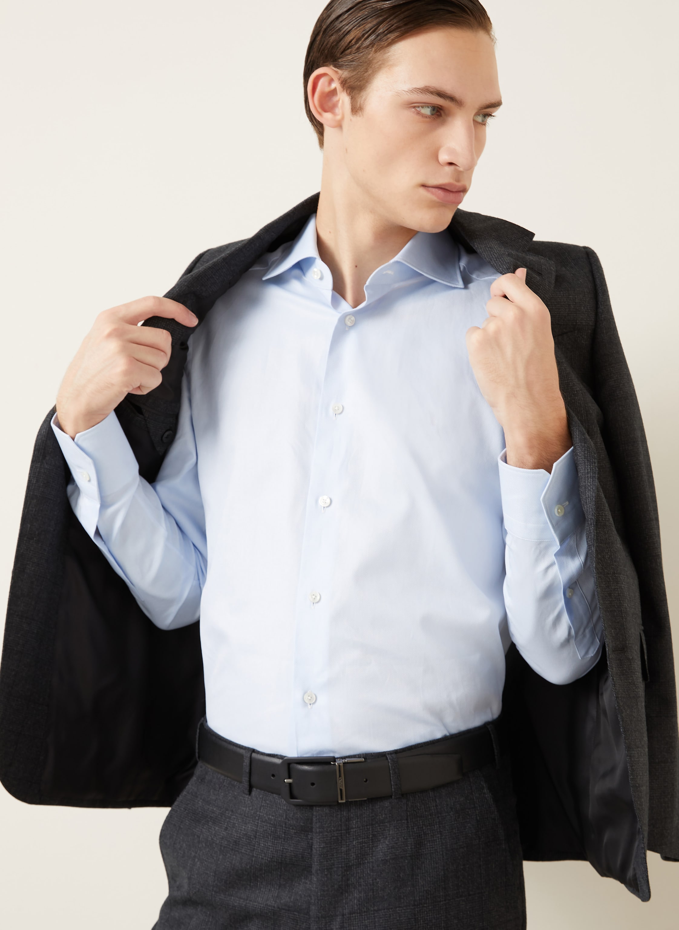 Thumbnail - Zegna Hemd Slim Fit blau