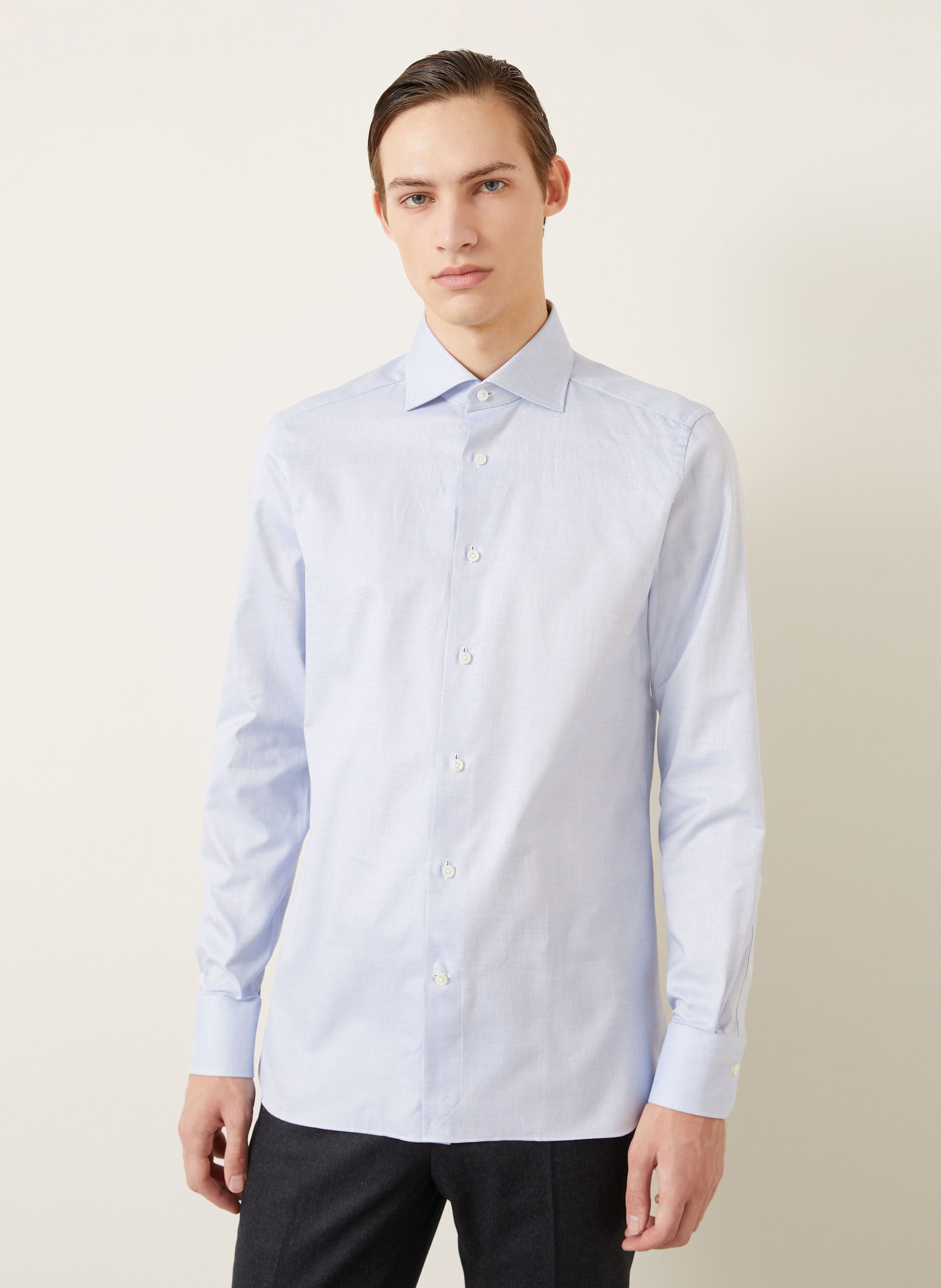 Thumbnail - Zegna Hemd Regular Fit blau