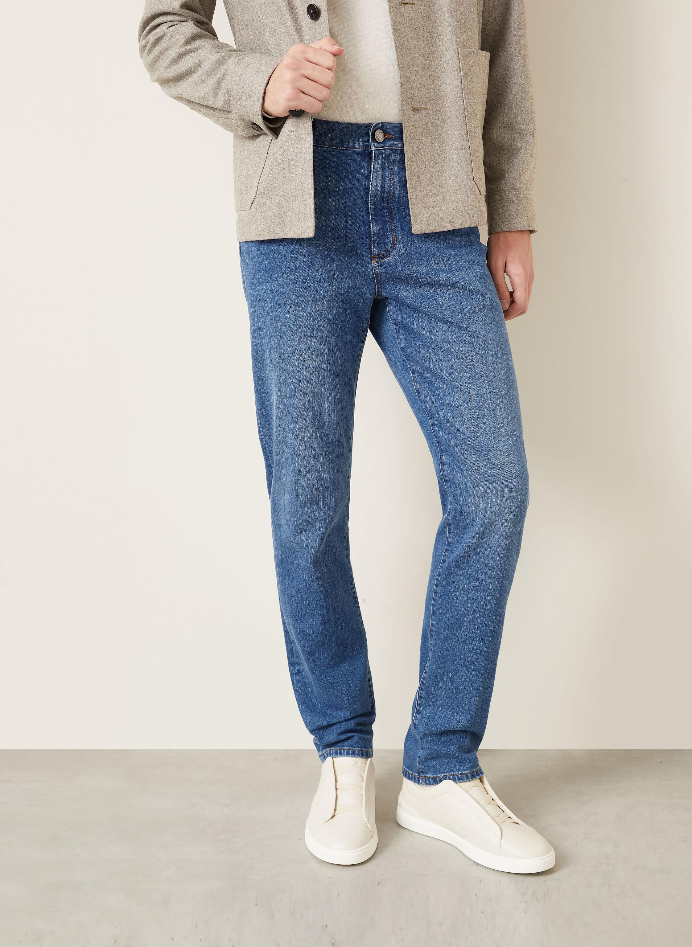 Thumbnail - Zegna Jeans City Slim Fit blau