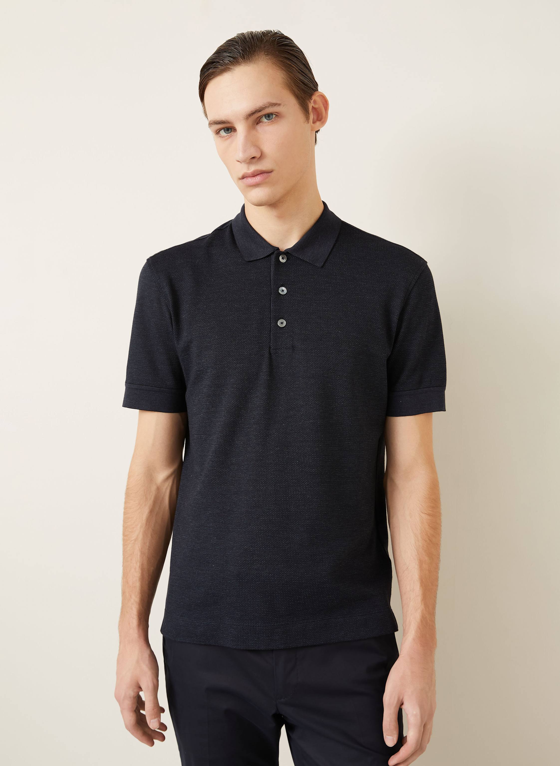 Thumbnail - Zegna Jersey-Poloshirt blau