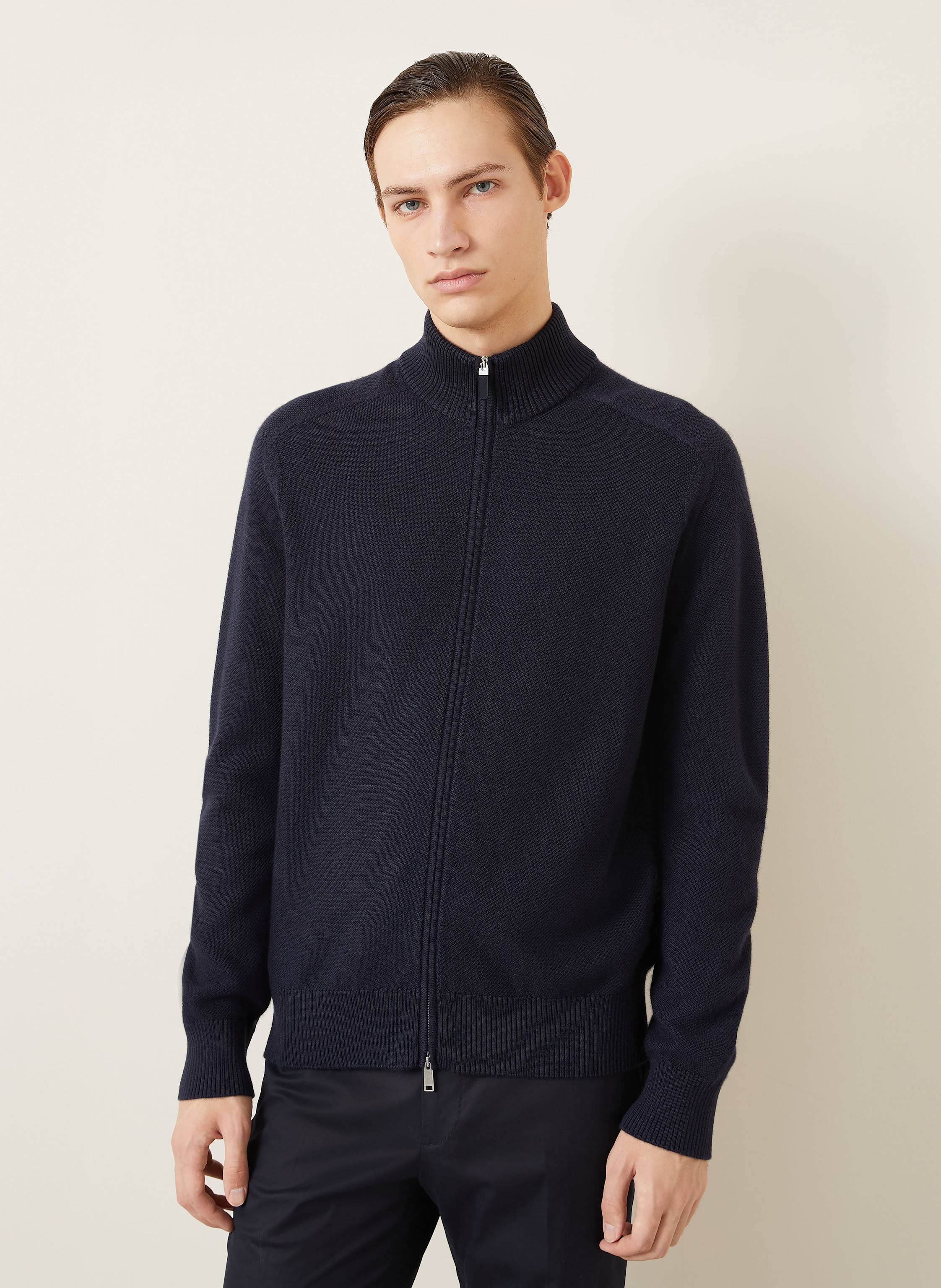 Thumbnail - Zegna Strickjacke Mit Seide blau