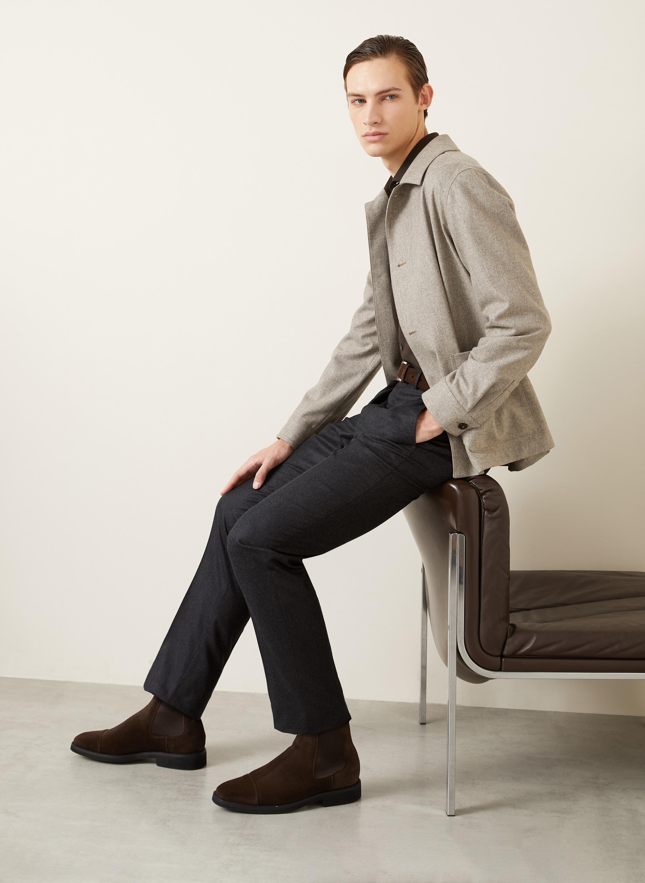 Thumbnail - Zegna Hose Slim Fit grau