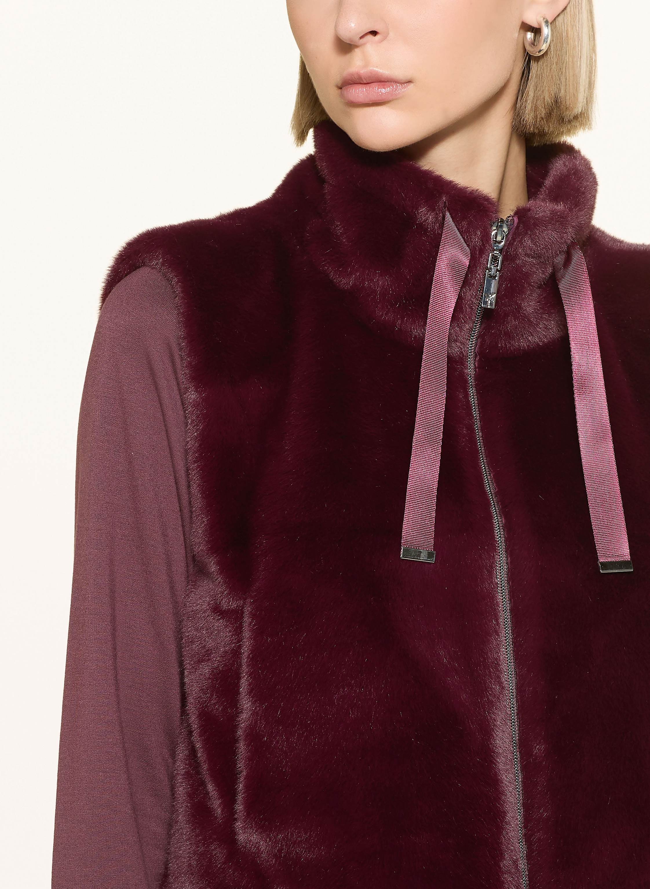 Thumbnail - Monari Kunstfell-Weste rot