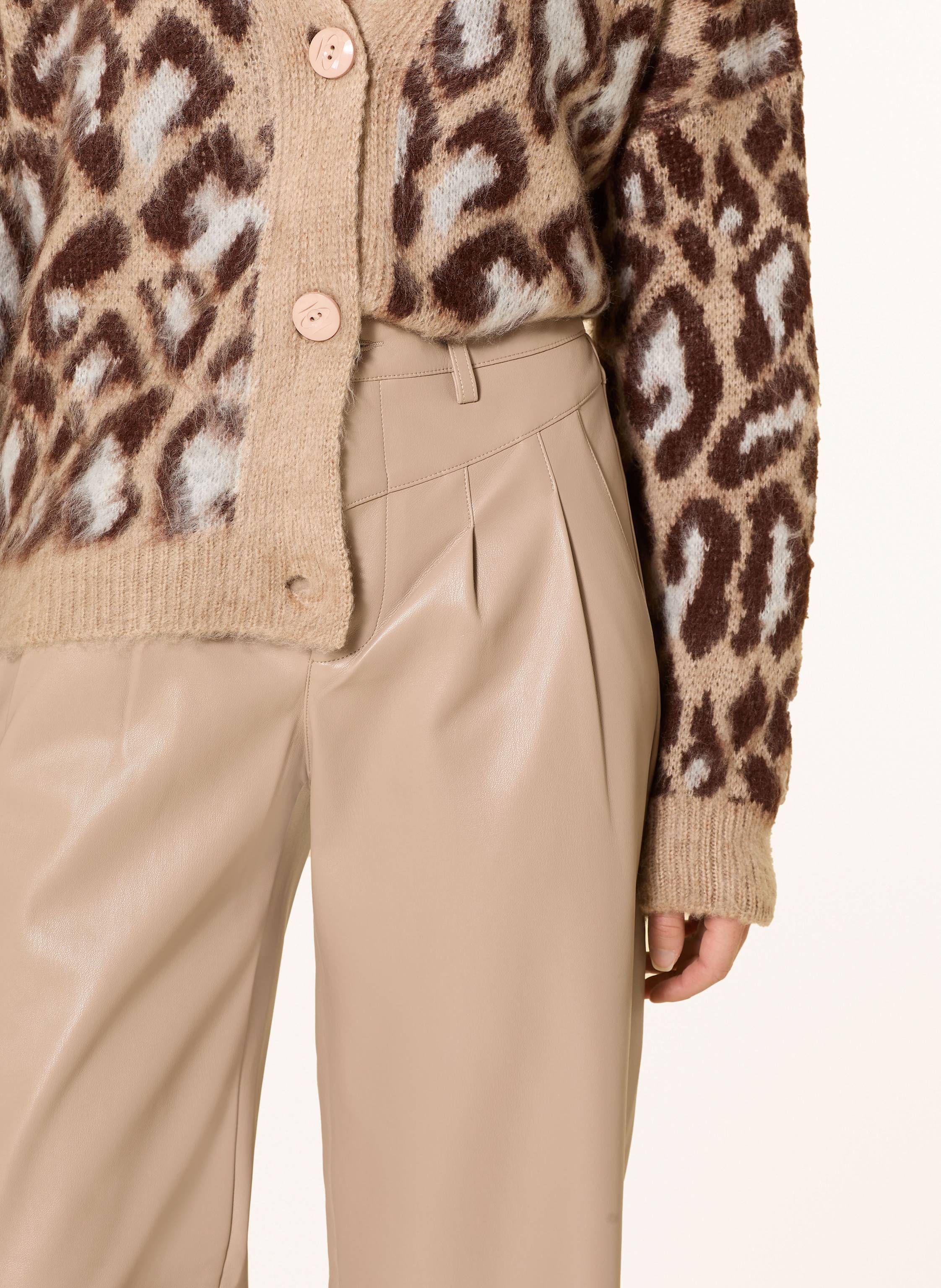 Thumbnail - Monari Hose In Lederoptik beige