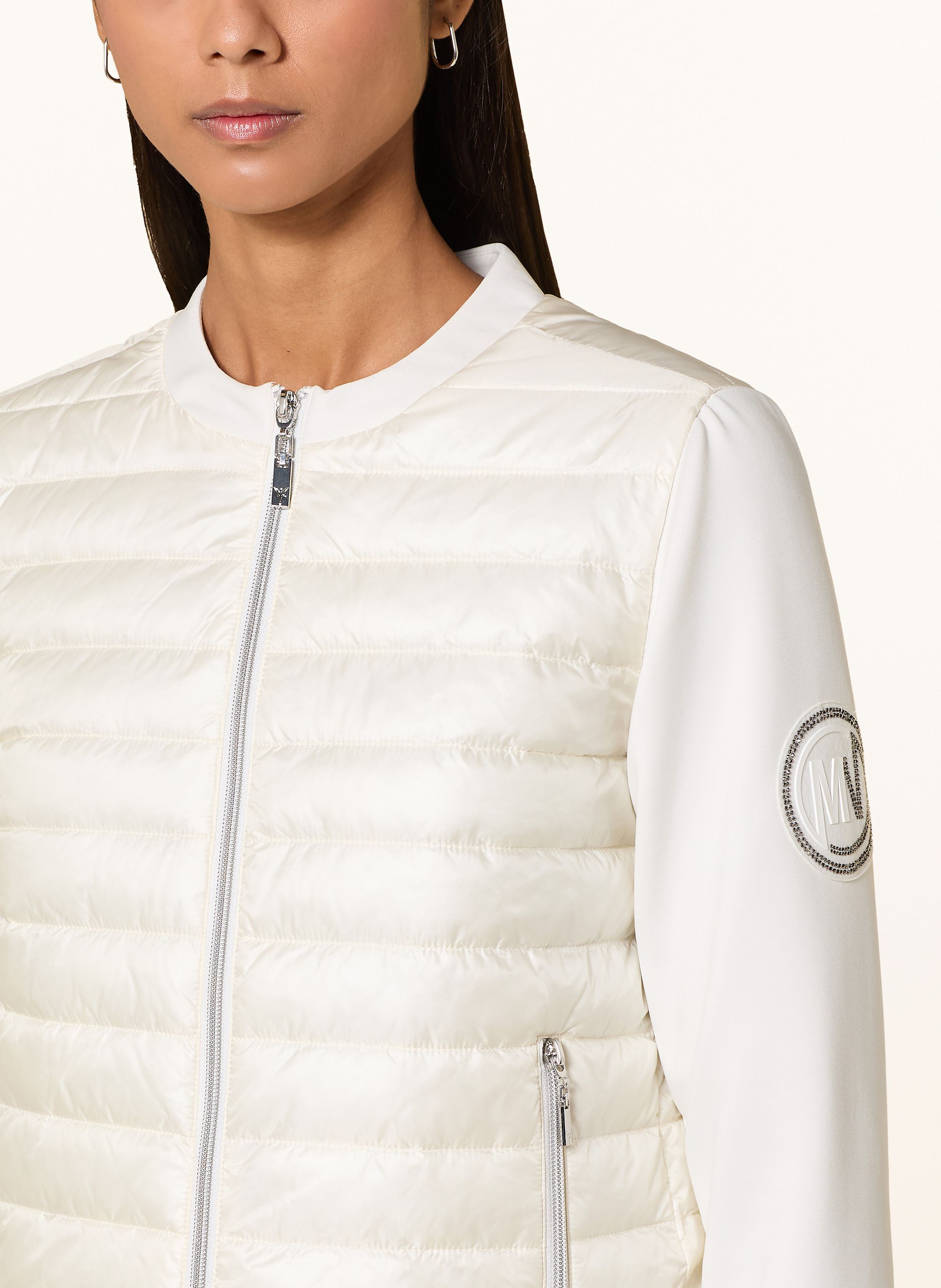 Thumbnail - Monari Steppjacke Im Materialmix beige