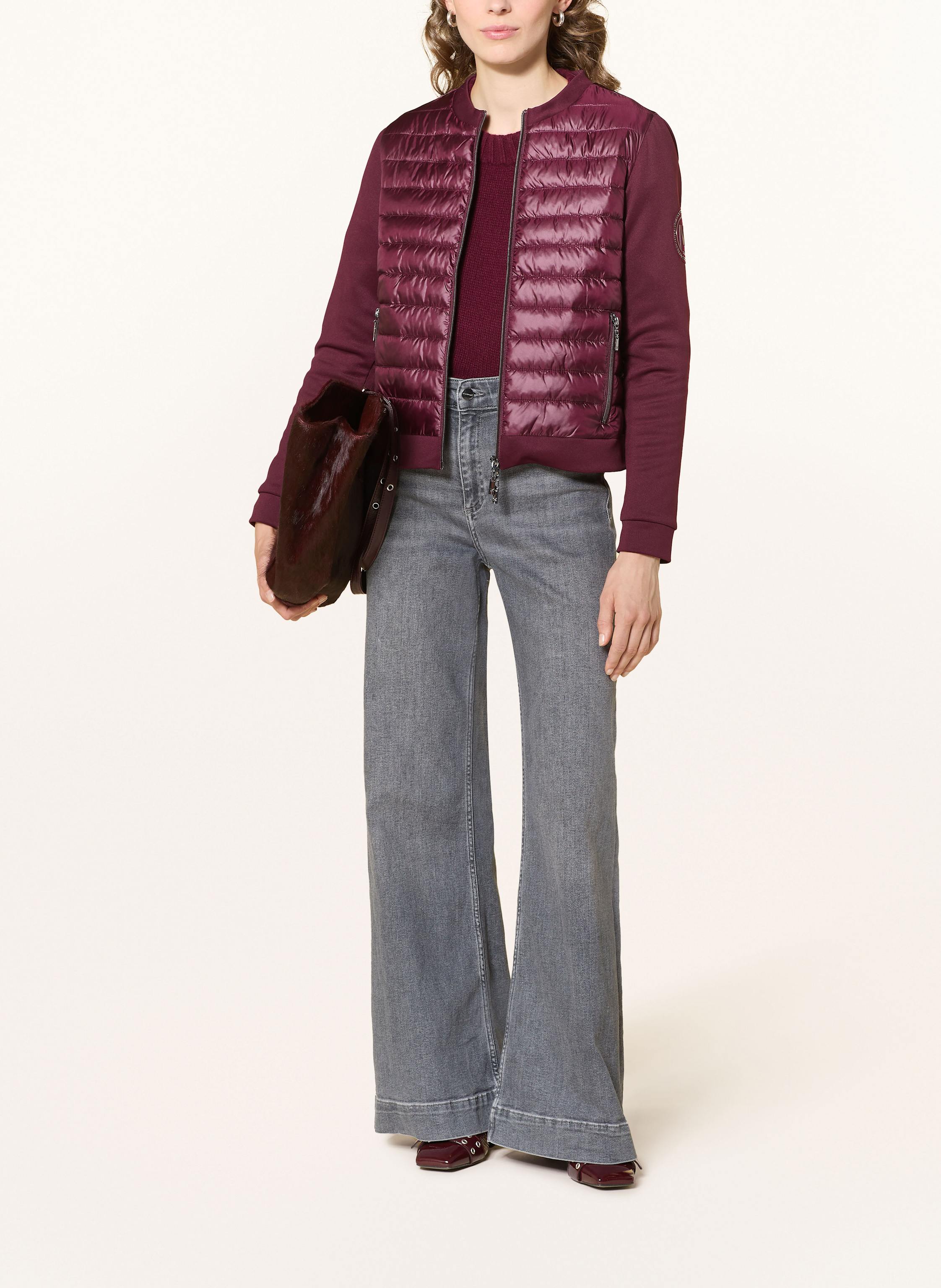 Thumbnail - Monari Steppjacke Im Materialmix rot