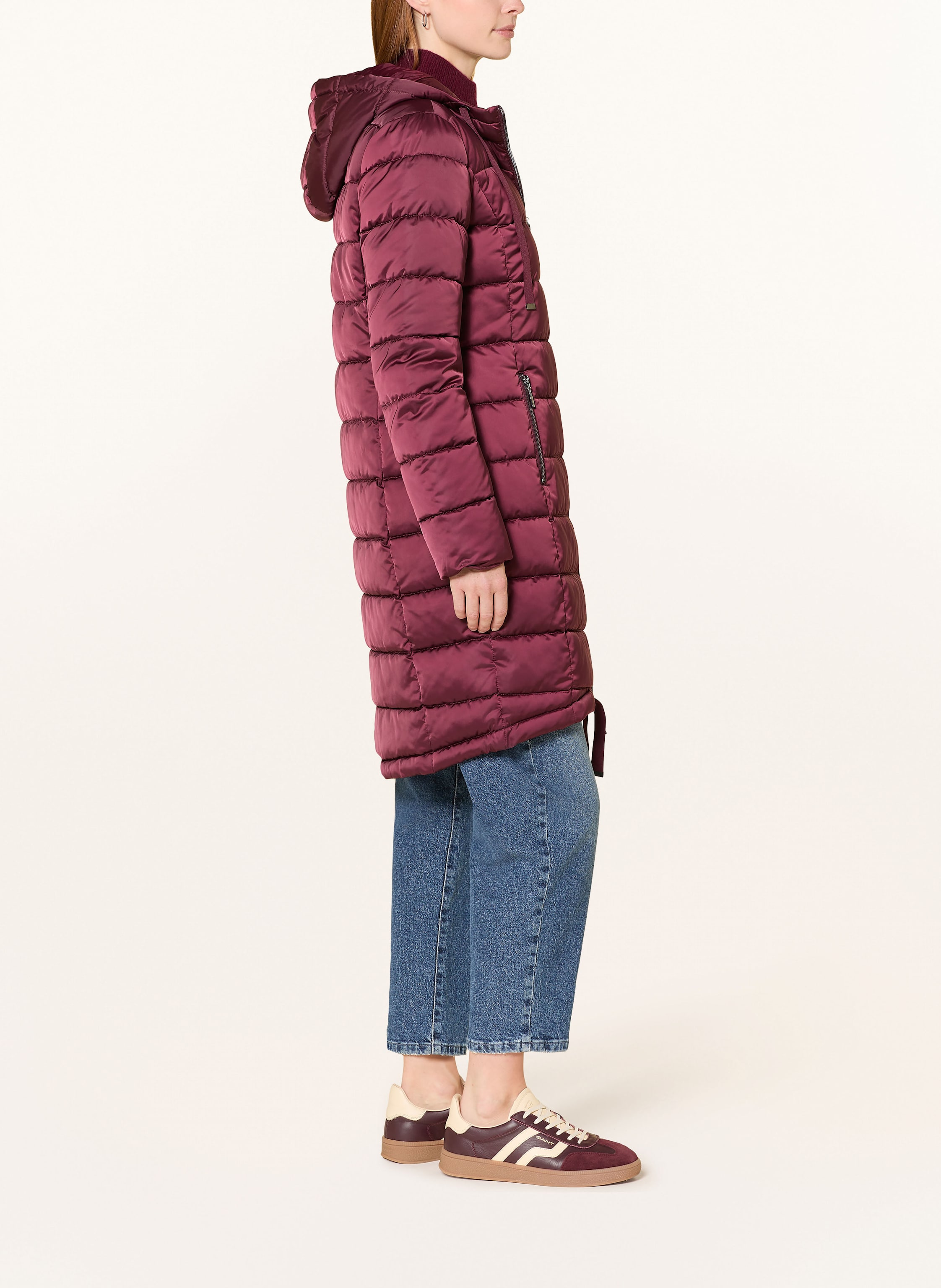 Thumbnail - Monari Steppmantel Mit Schmucksteinen rot