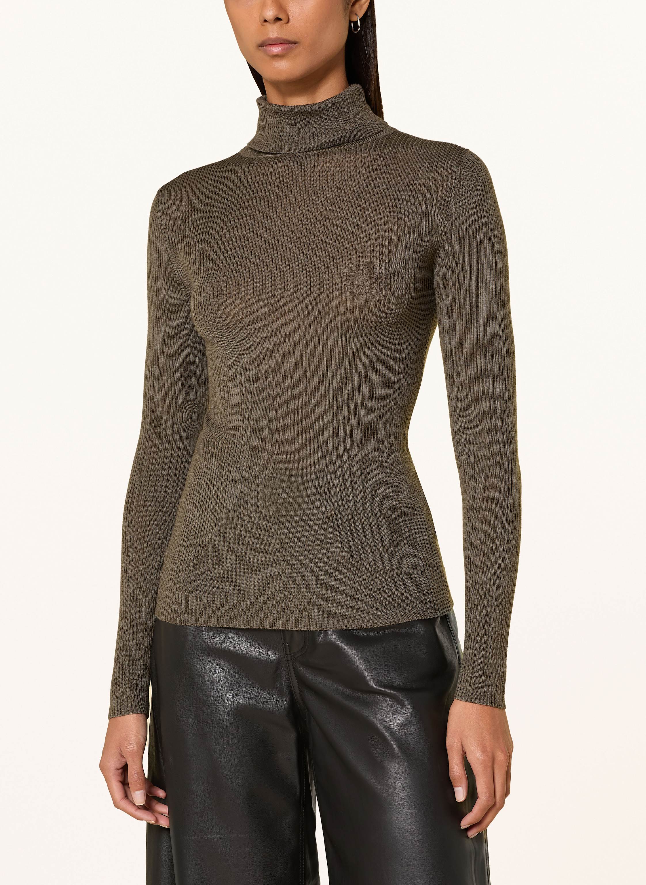 Thumbnail - Tiger Of Sweden Rollkragenpullover Caprio Aus Merinowolle braun