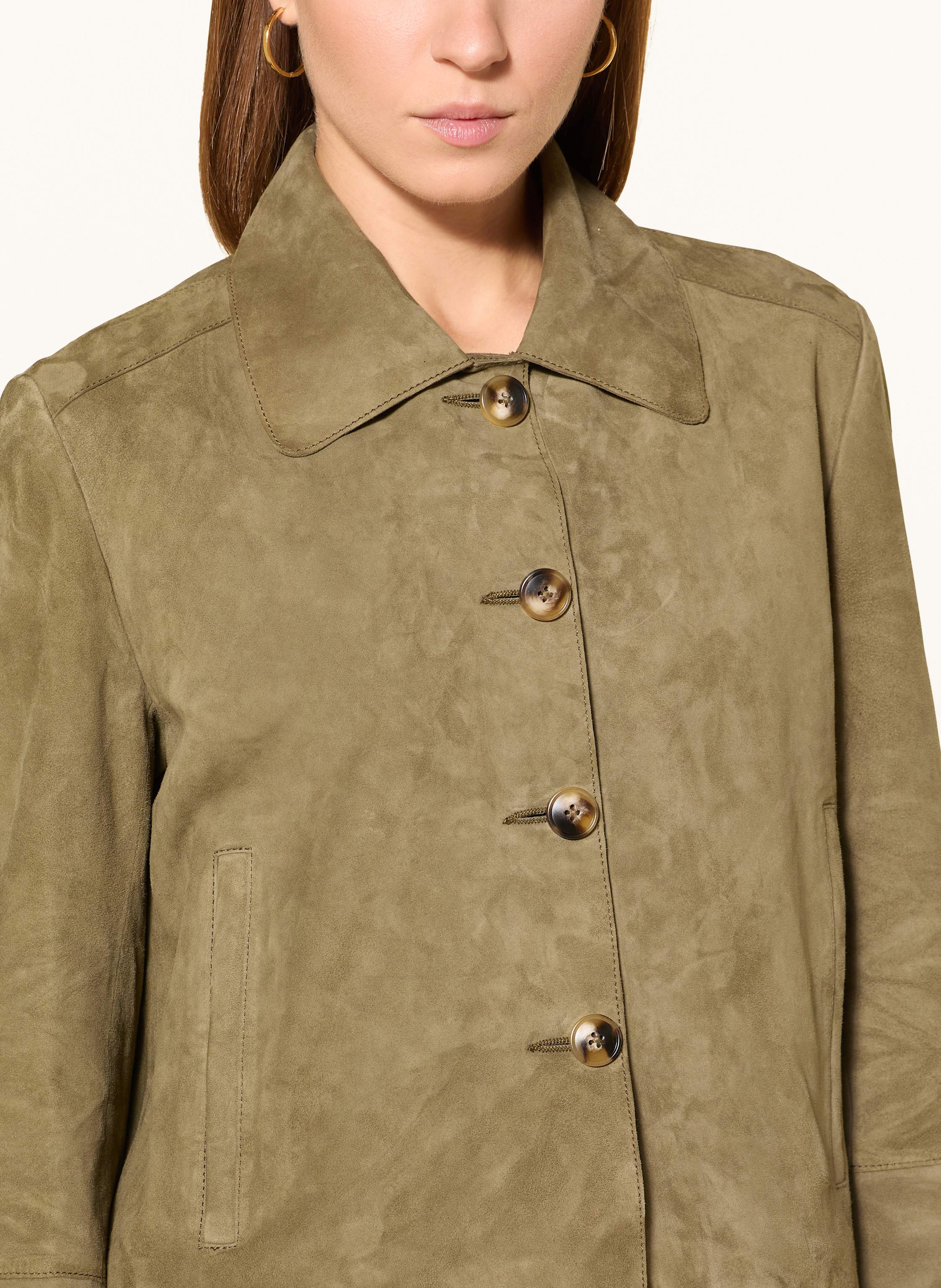 Thumbnail - Darling Harbour Lederjacke gruen