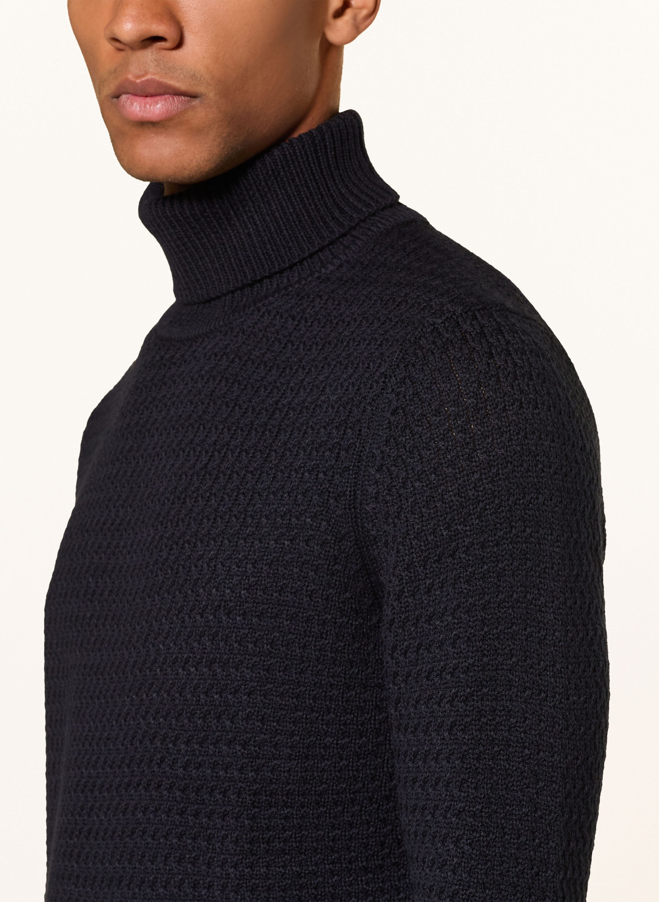 Thumbnail - Strellson Rollkragenpullover Hamilton blau