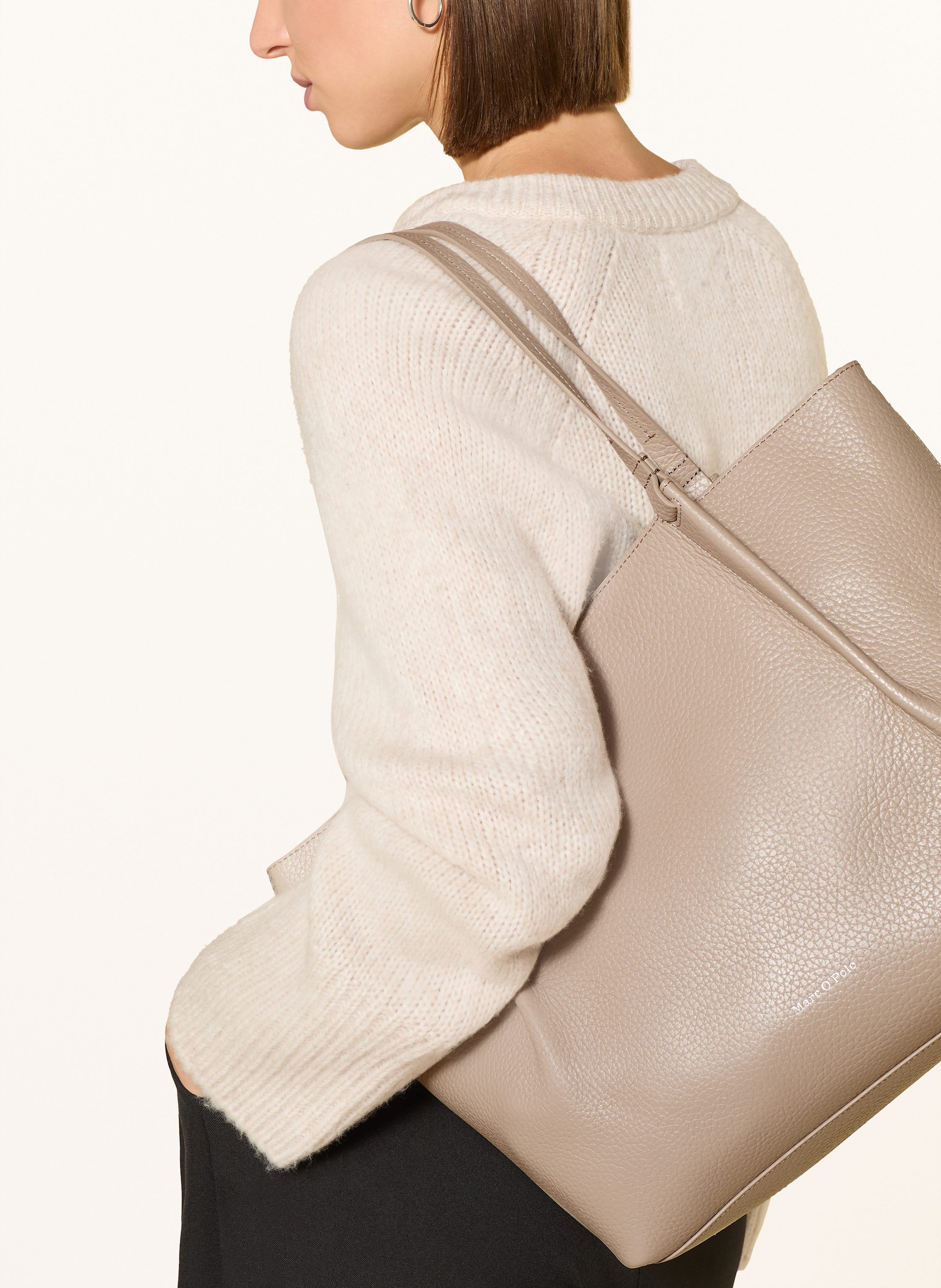 Thumbnail - Marc O'polo Shopper Belli Medium beige