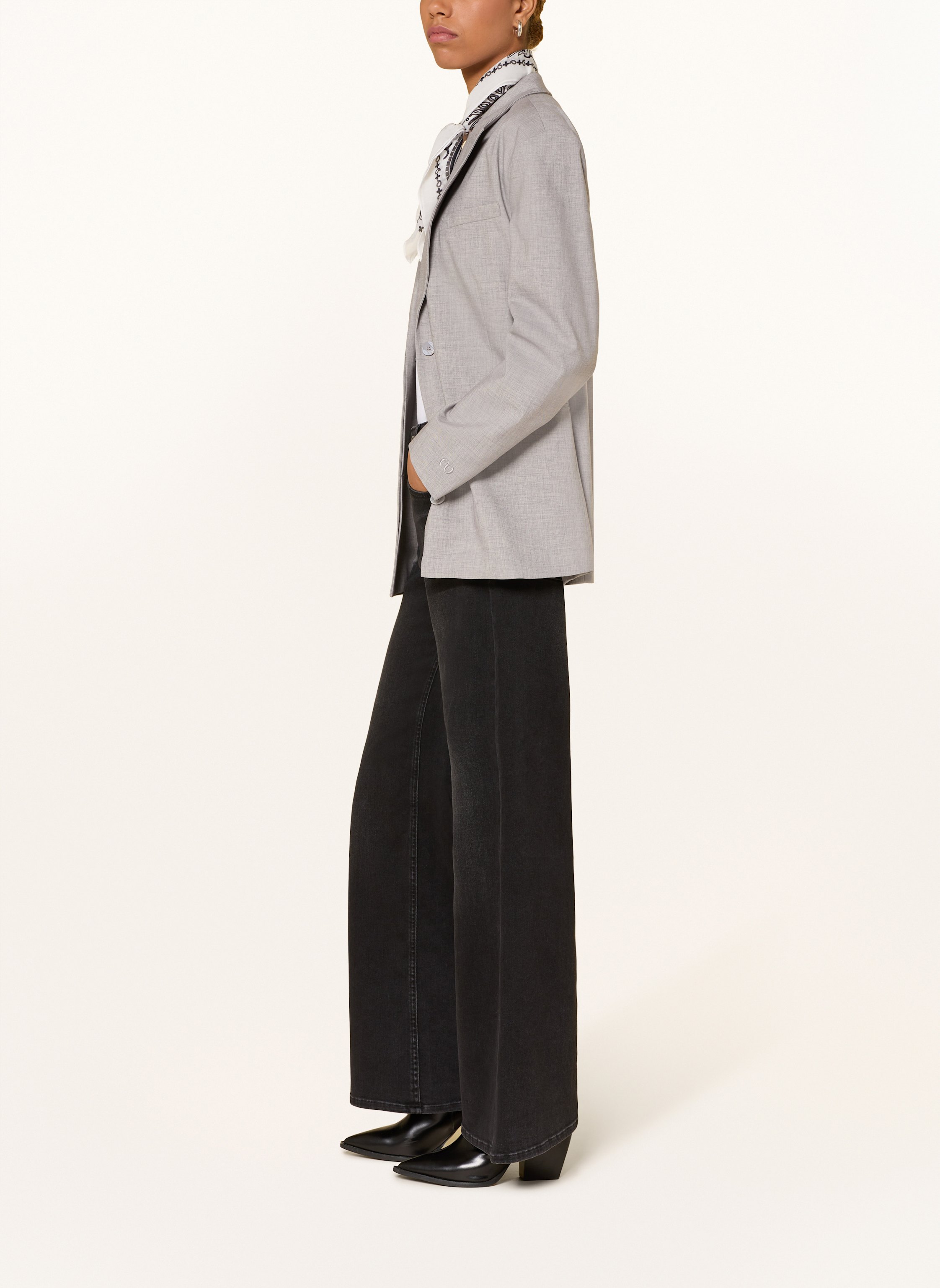 Thumbnail - Mos Mosh Wide Leg Jeans Mmdara Hera schwarz