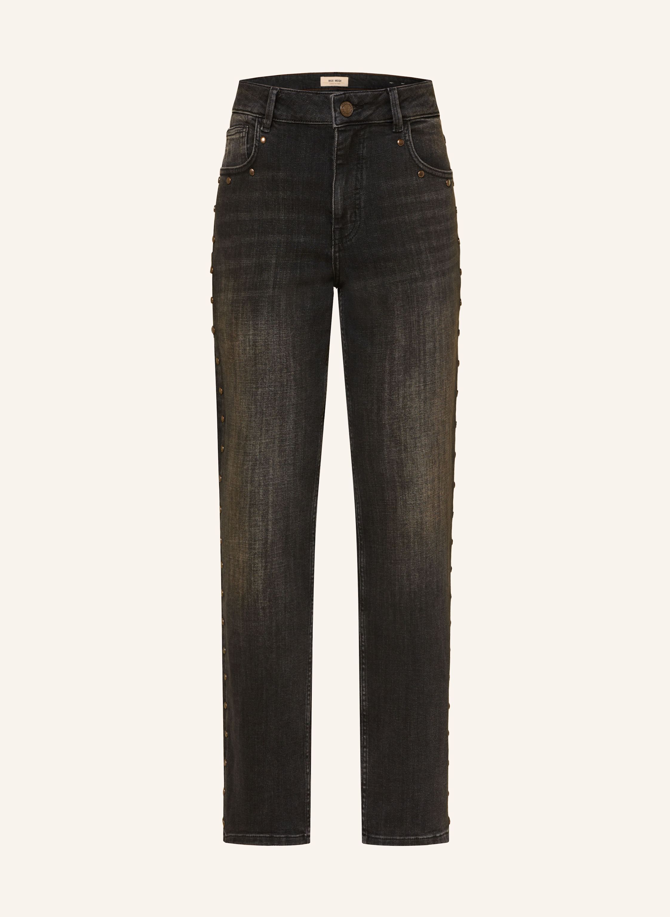Mos Mosh Straight Jeans Mmrachel Coroni Mit Nieten schwarz