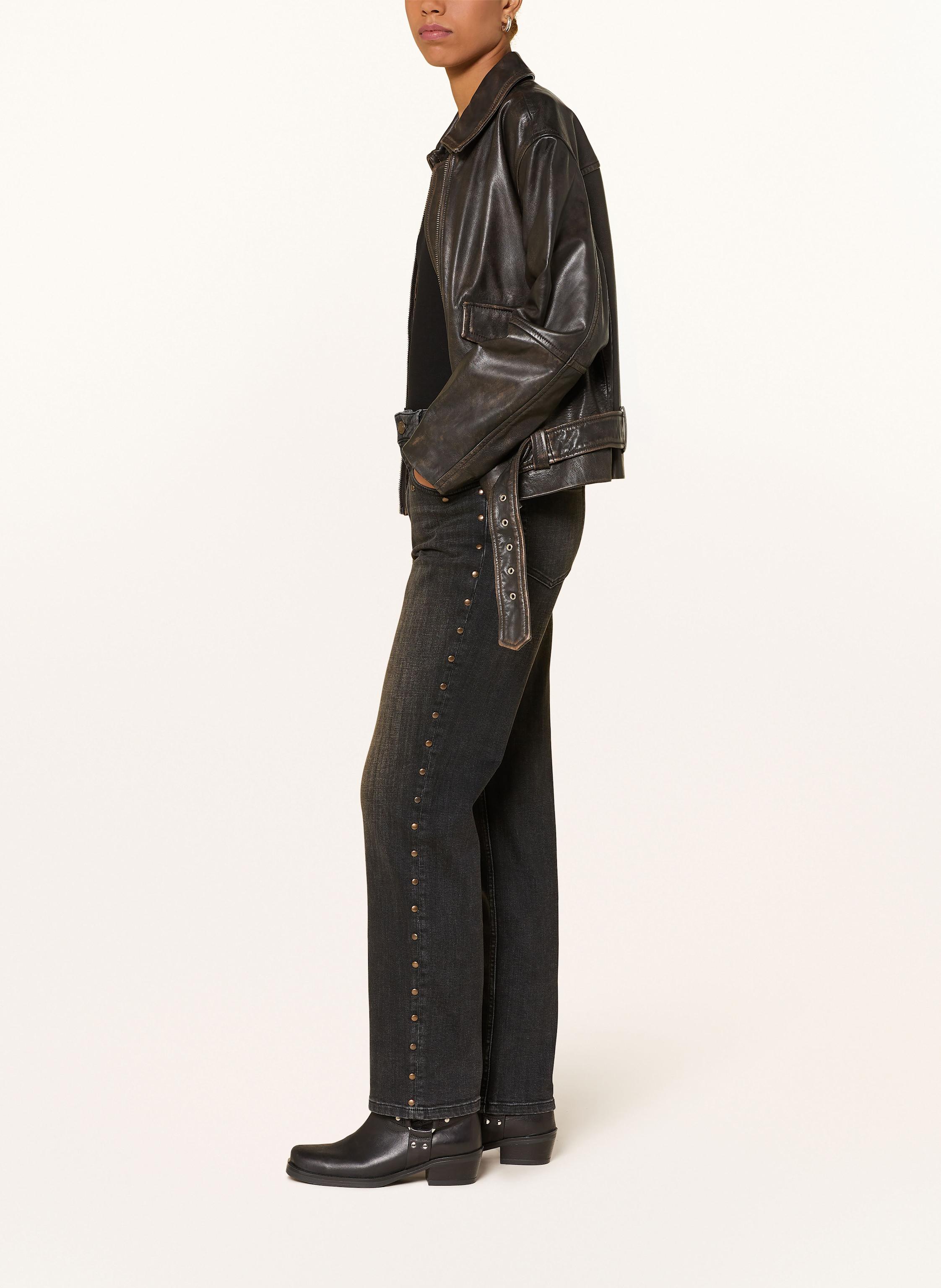 Thumbnail - Mos Mosh Straight Jeans Mmrachel Coroni Mit Nieten schwarz