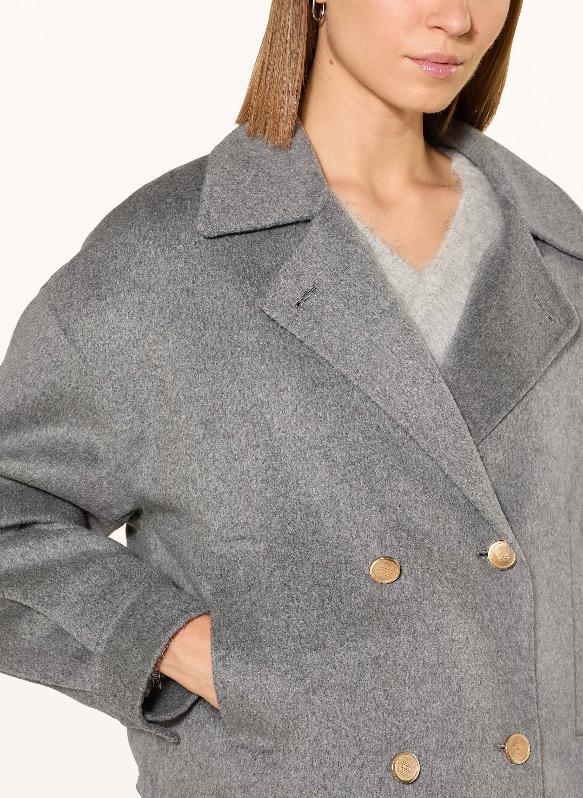 Thumbnail - Tommy Hilfiger Cabanjacke grau