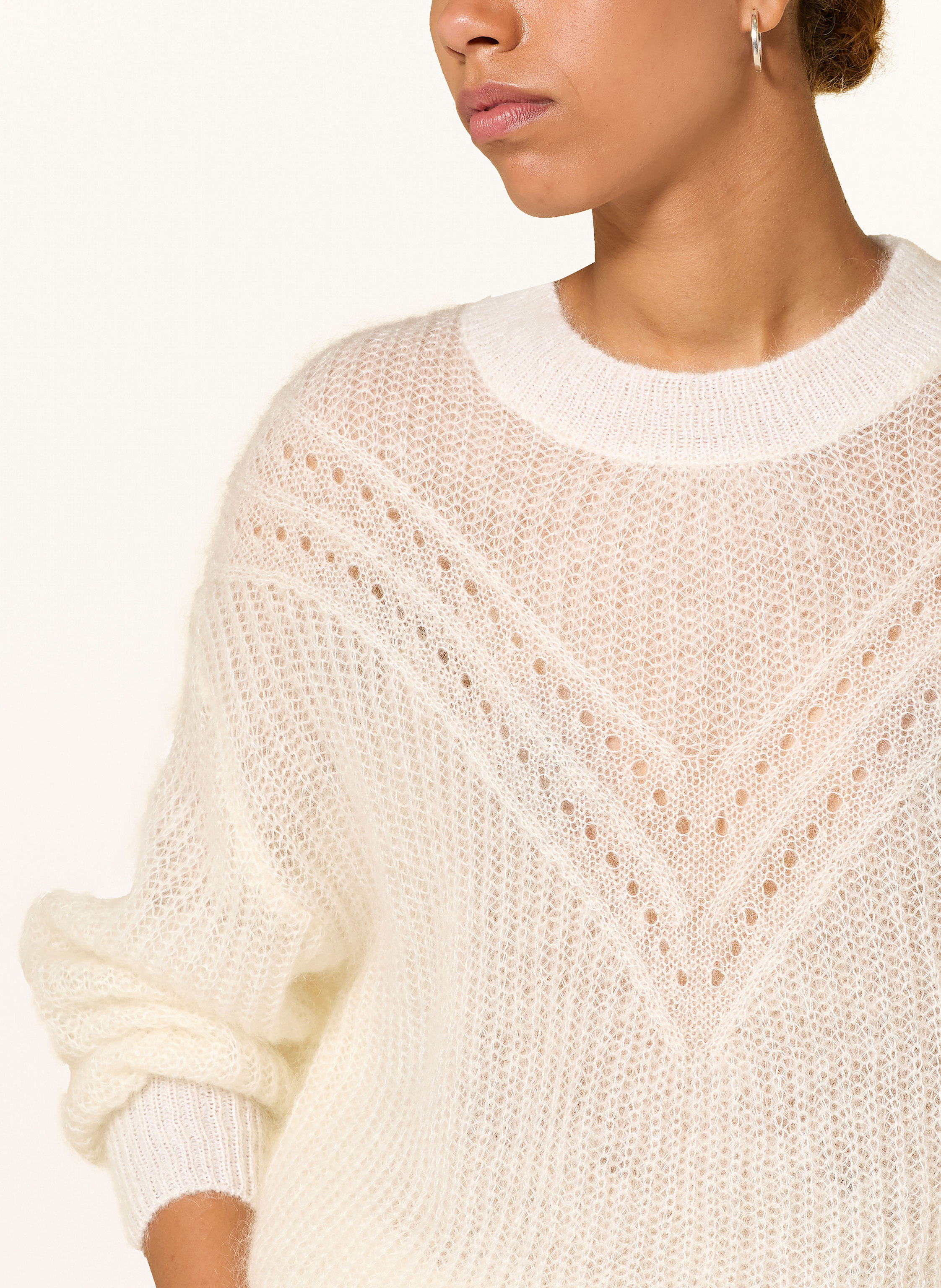 Thumbnail - Mos Mosh Pullover Mmsigva Mit Mohair weiss