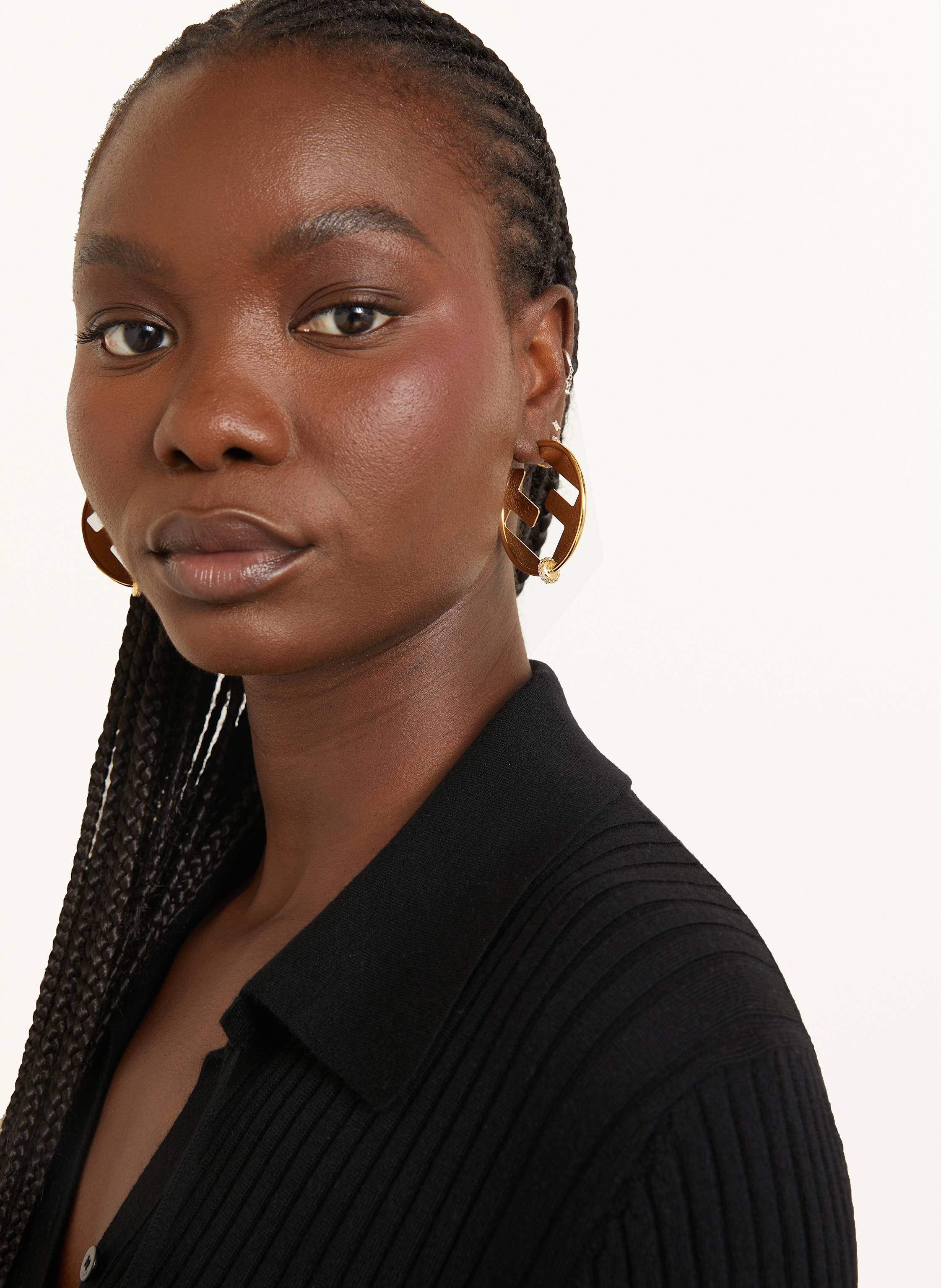 Thumbnail - Fendi Creolen Everround gold