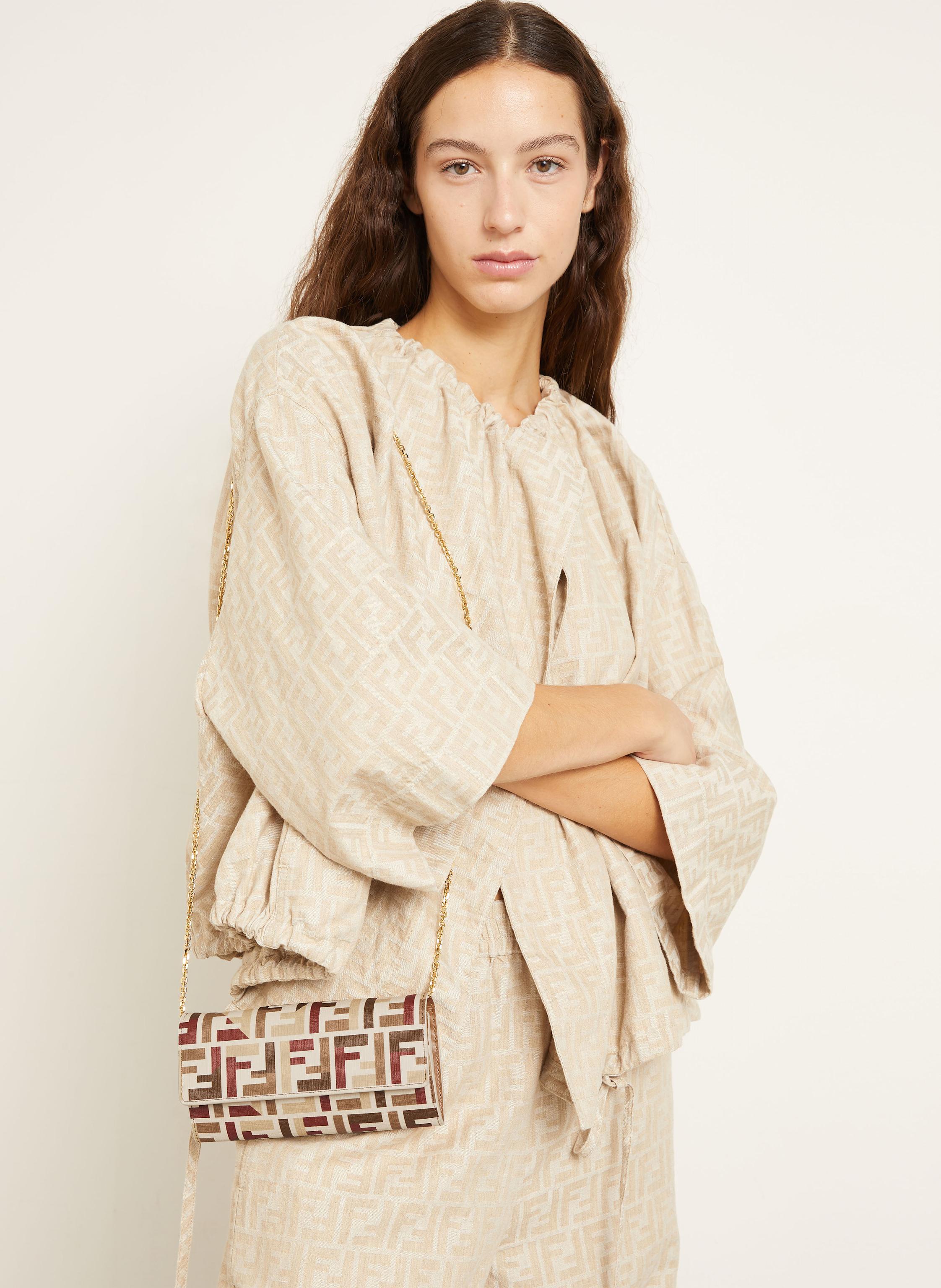 Thumbnail - Fendi Geldbörse Zum Umhängen beige