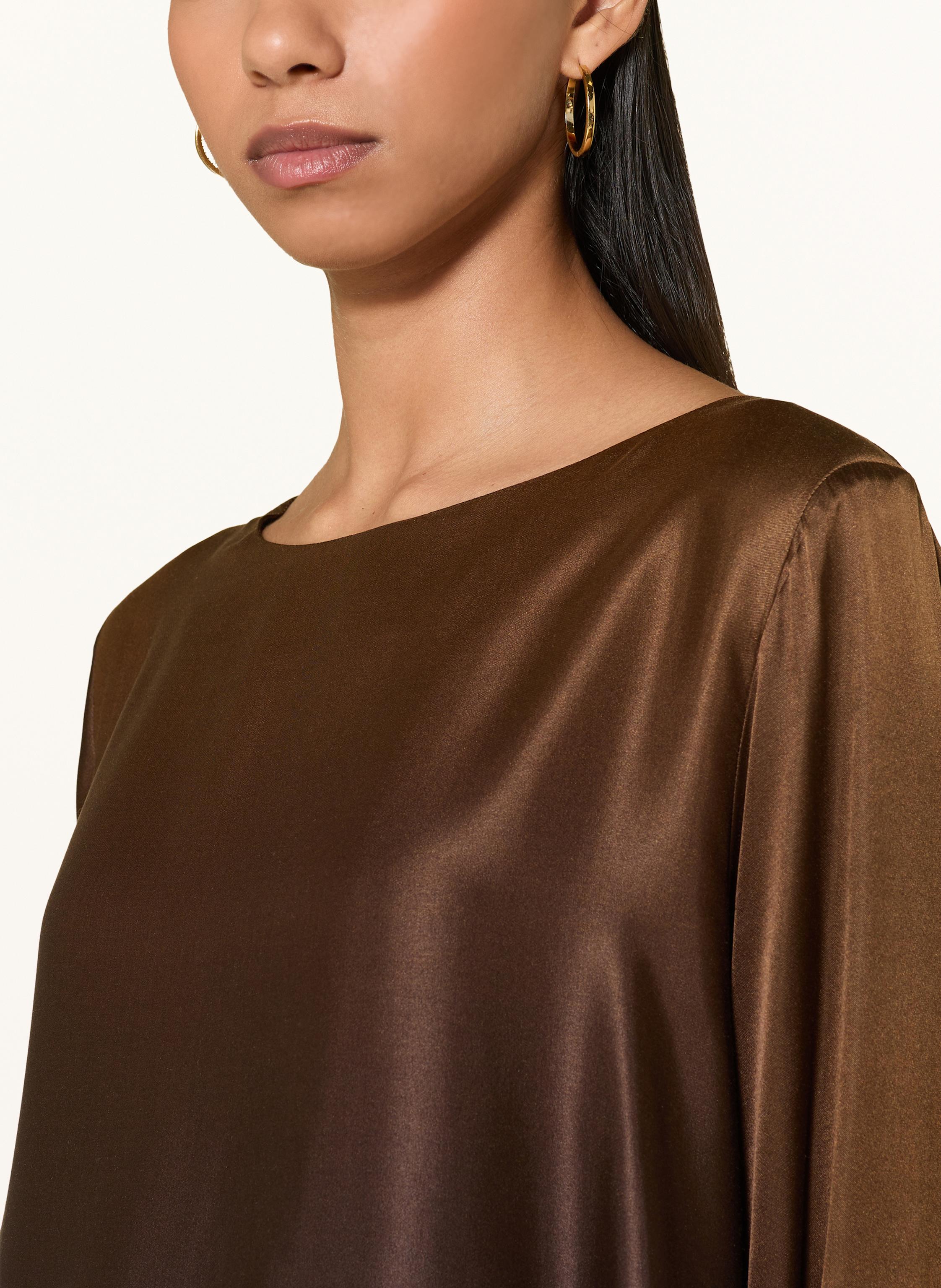 Thumbnail - Robert Friedman Blusenshirt Tea Aus Satin braun