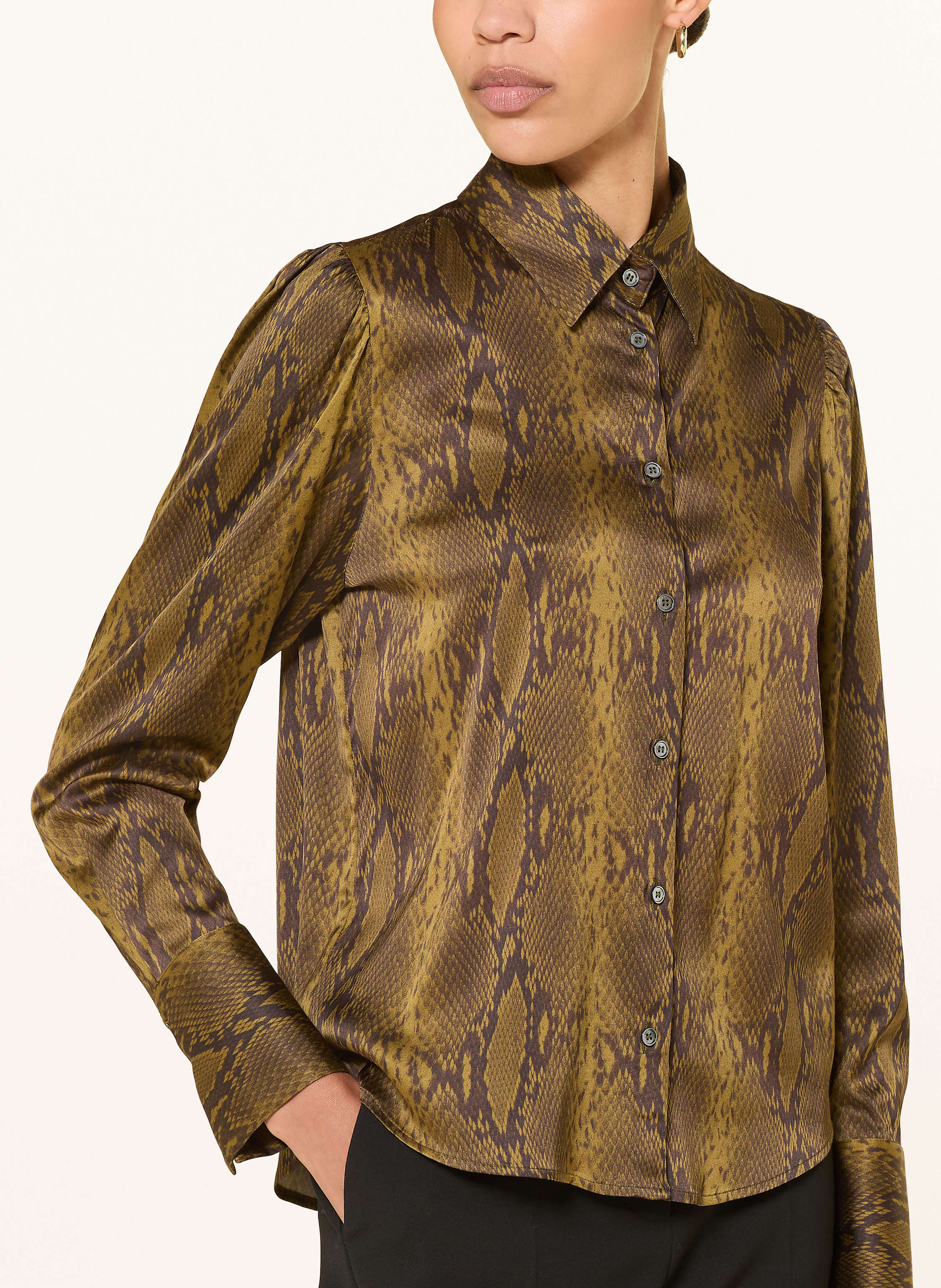 Thumbnail - Robert Friedman Hemdbluse Sandy Aus Satin gruen