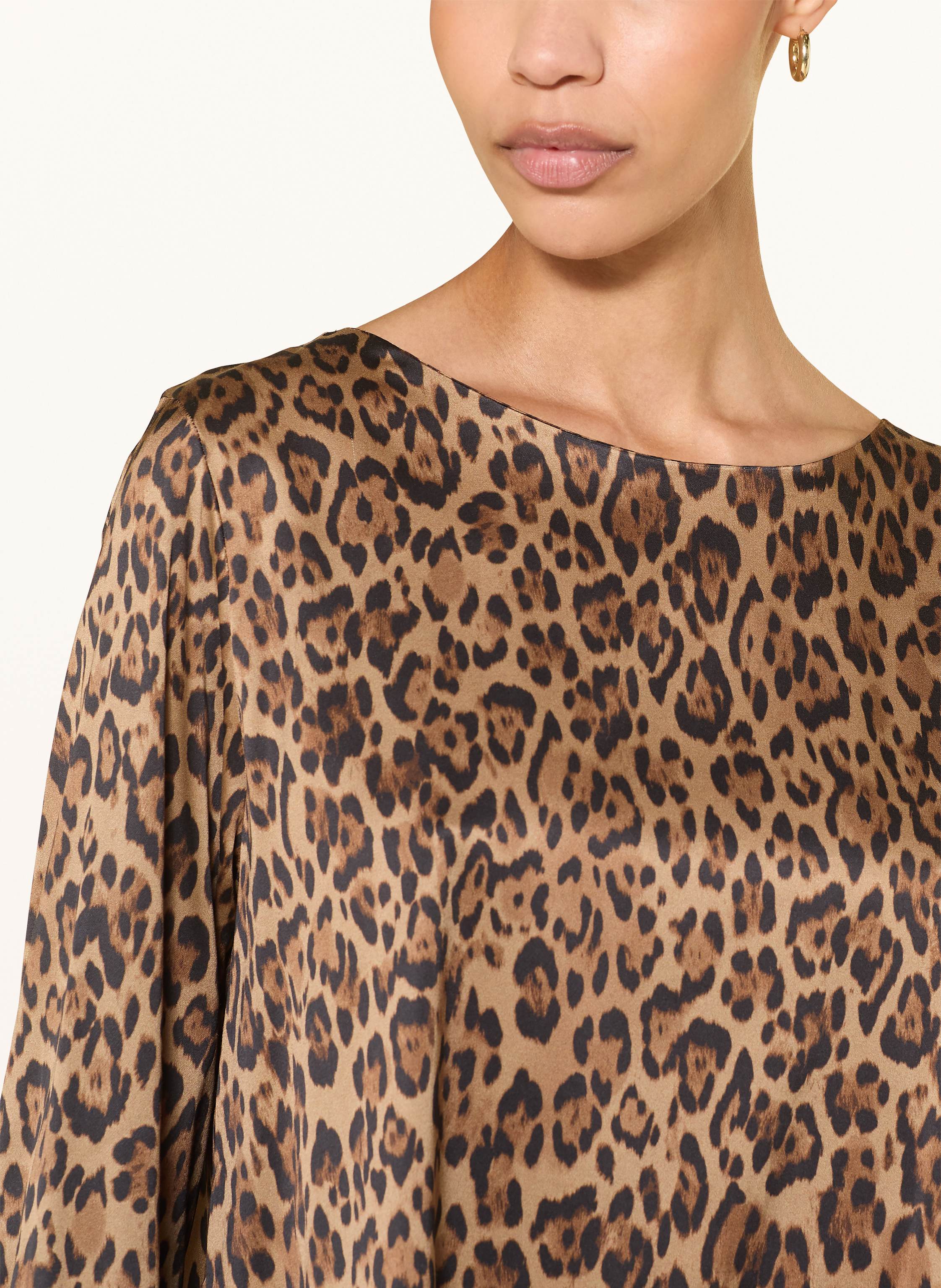 Thumbnail - Robert Friedman Blusenshirt Tea Aus Satin braun