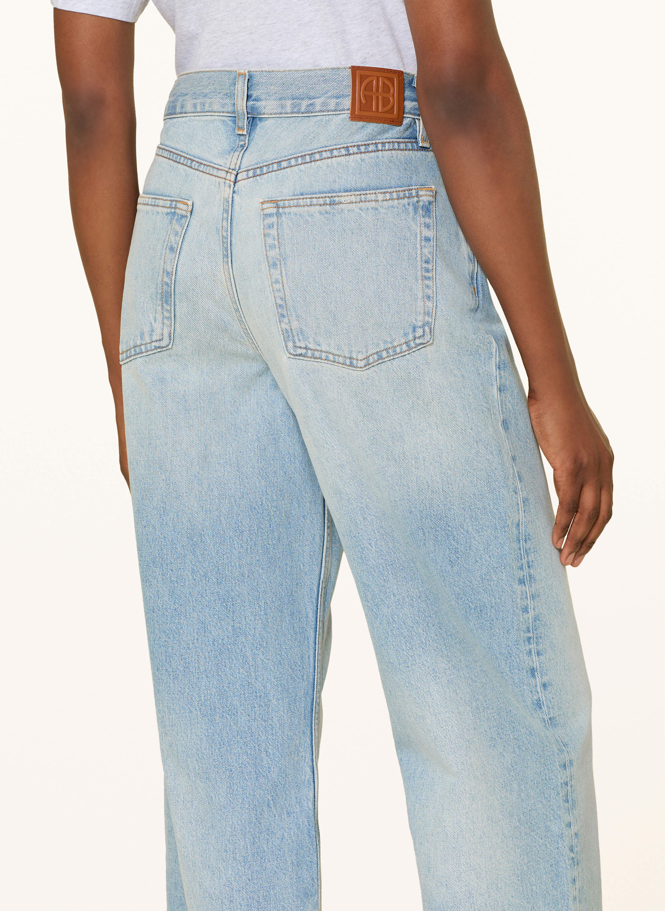 Thumbnail - Anine Bing Straight Leg Jeans Manon blau