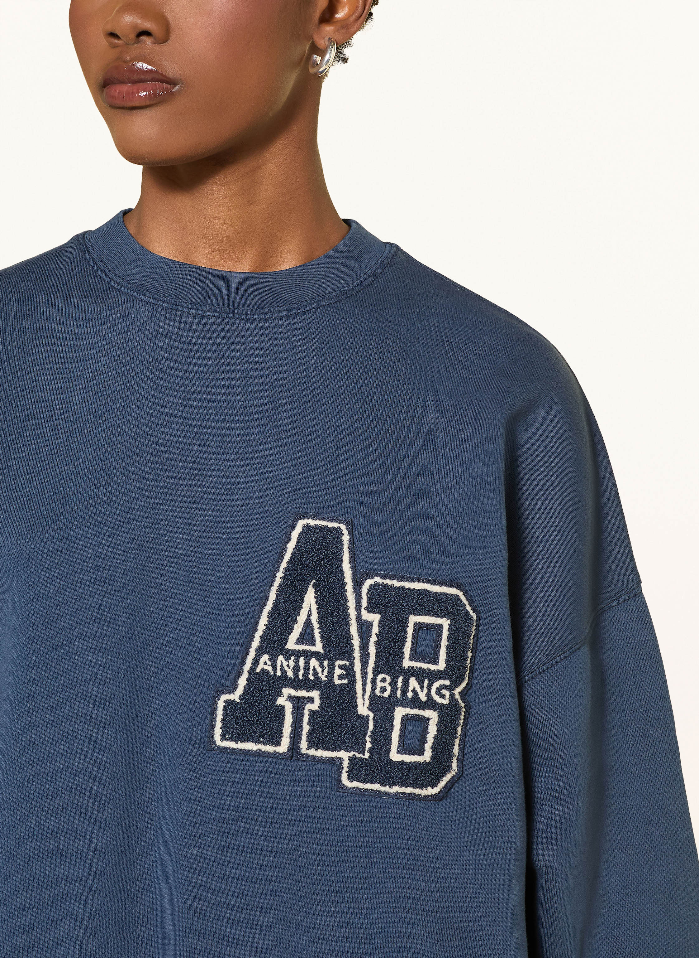 Thumbnail - Anine Bing Oversized-Sweatshirt Miles blau