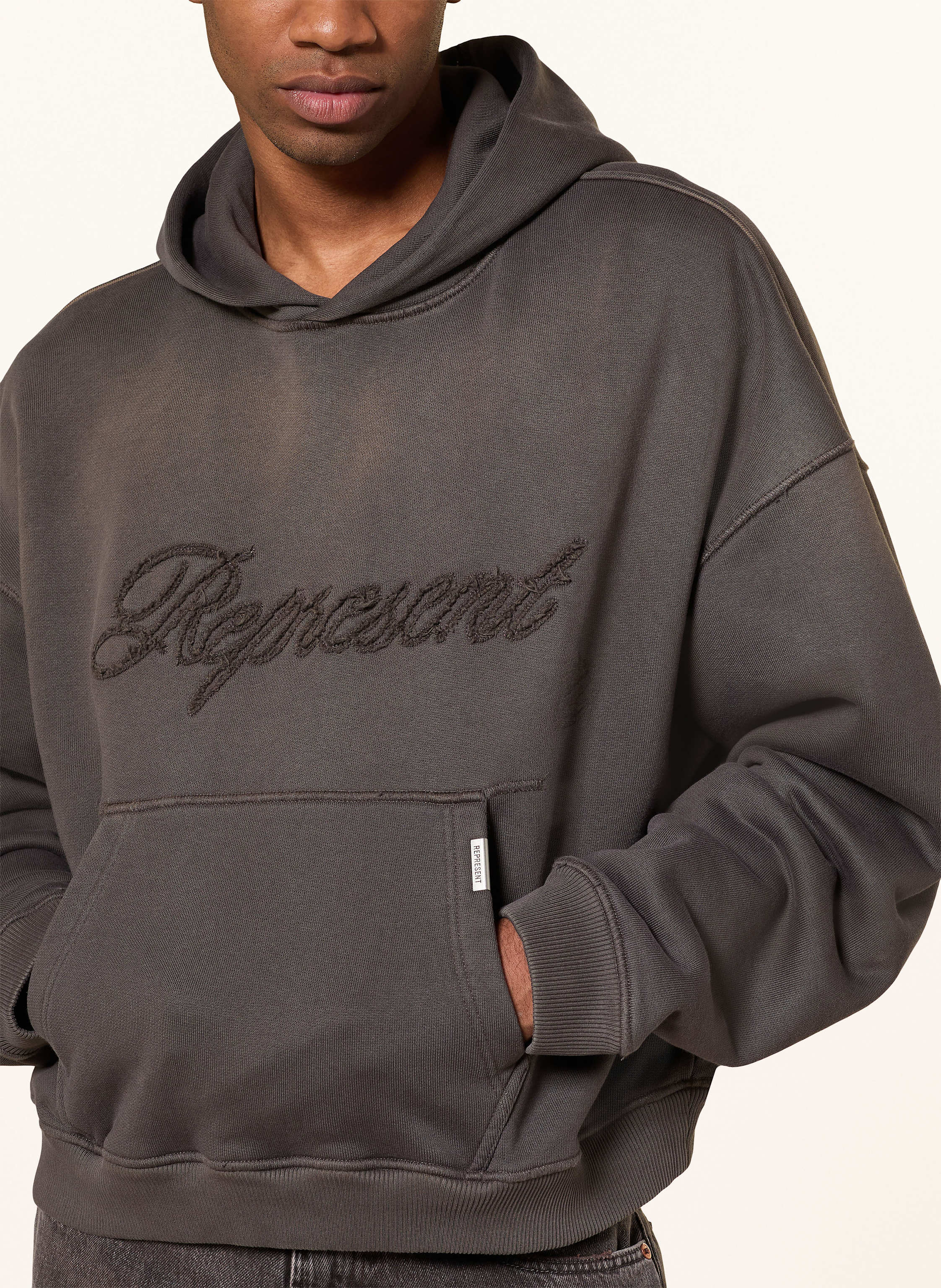 Thumbnail - Represent Hoodie Rep Applique braun