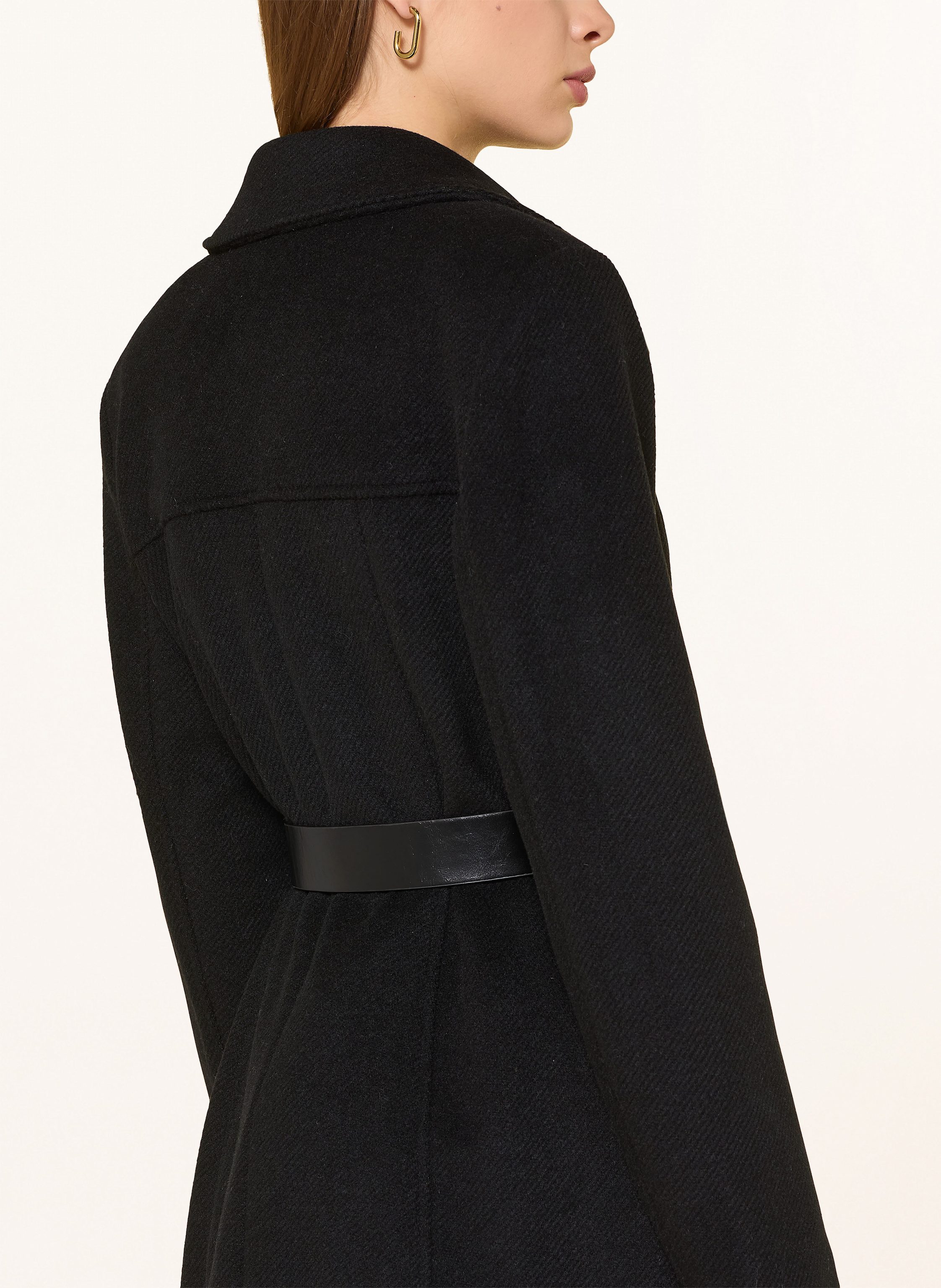 Thumbnail - Guess Mantel New Patrice Mit Abnehmbarem Kunstfell schwarz