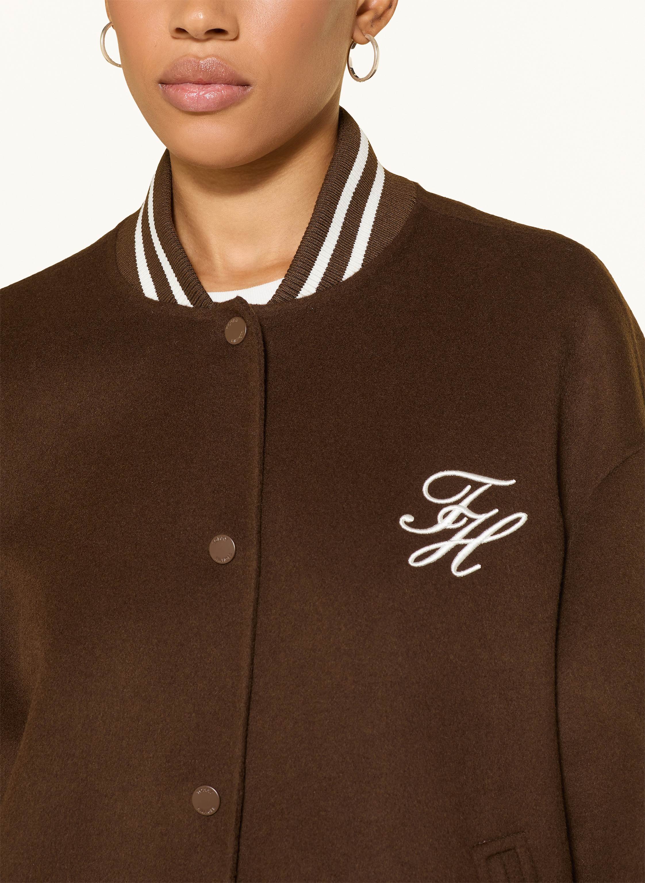 Thumbnail - Tommy Hilfiger College-Jacke braun