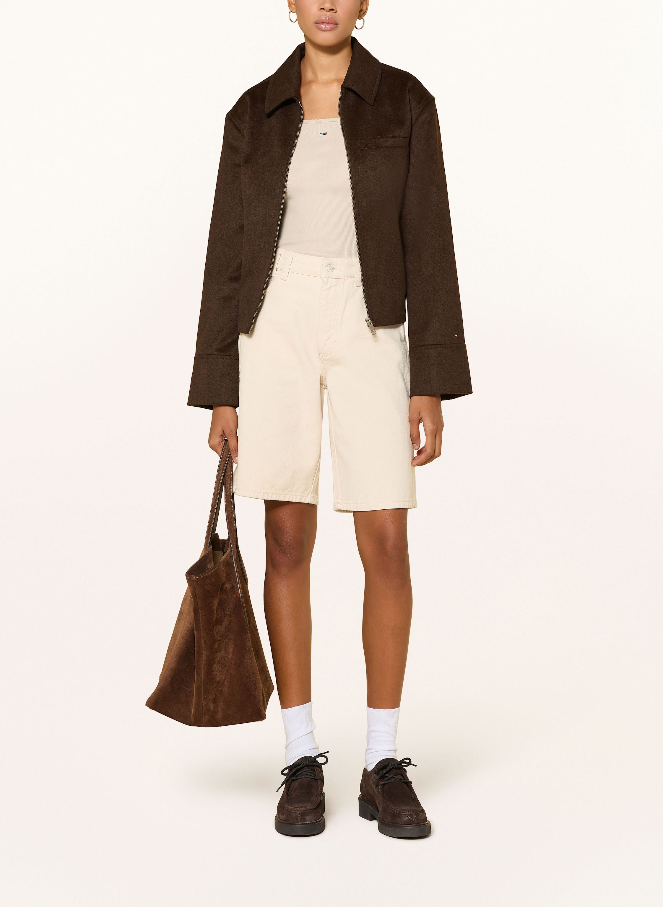 Thumbnail - Tommy Jeans Kastenjacke braun