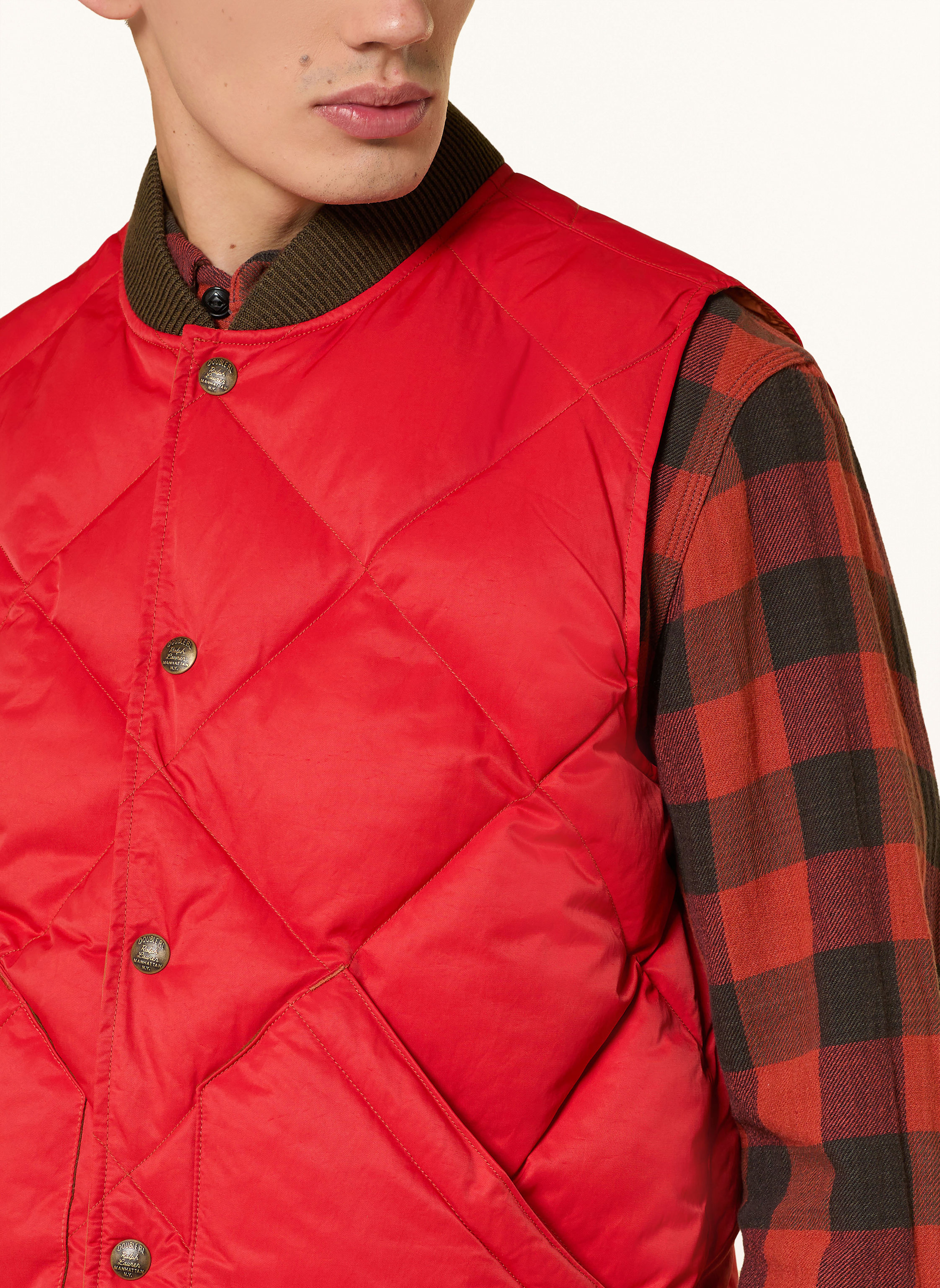 Thumbnail - Rrl Steppweste rot