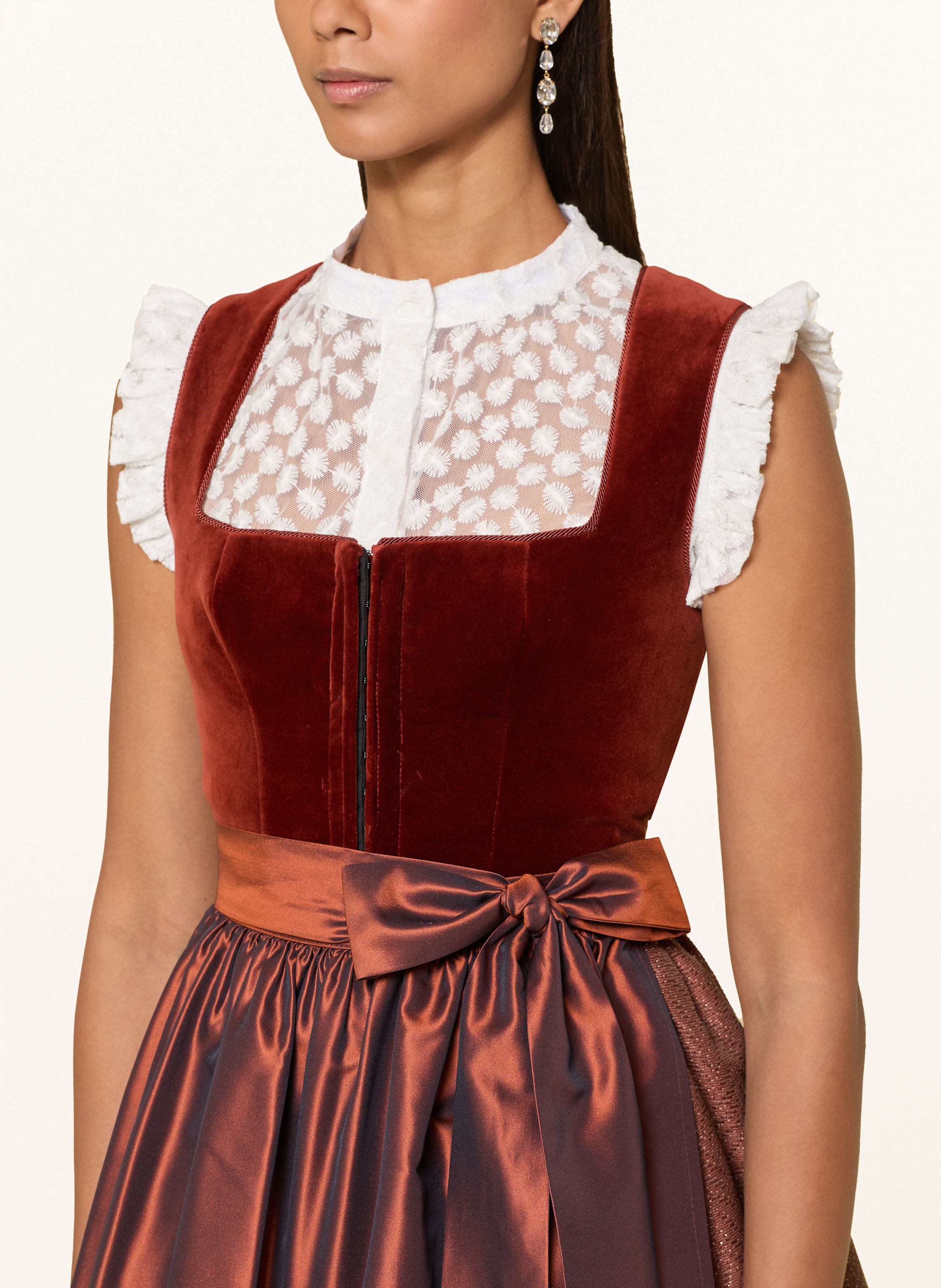 Thumbnail - Kinga Mathe Dirndl Tuzla Mit Glitzergarn rot