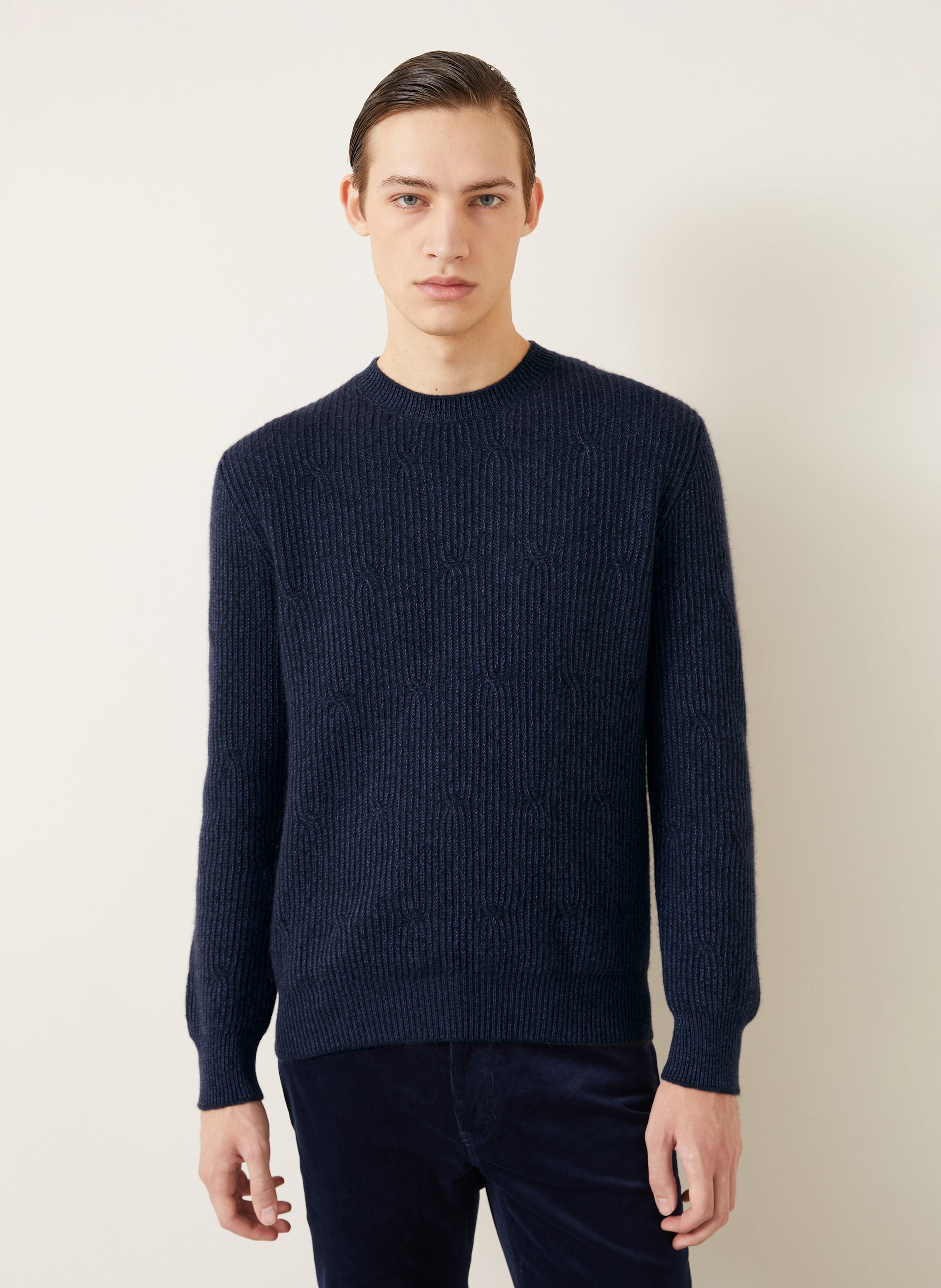 Thumbnail - Agnona Pullover Mit Cashmere blau
