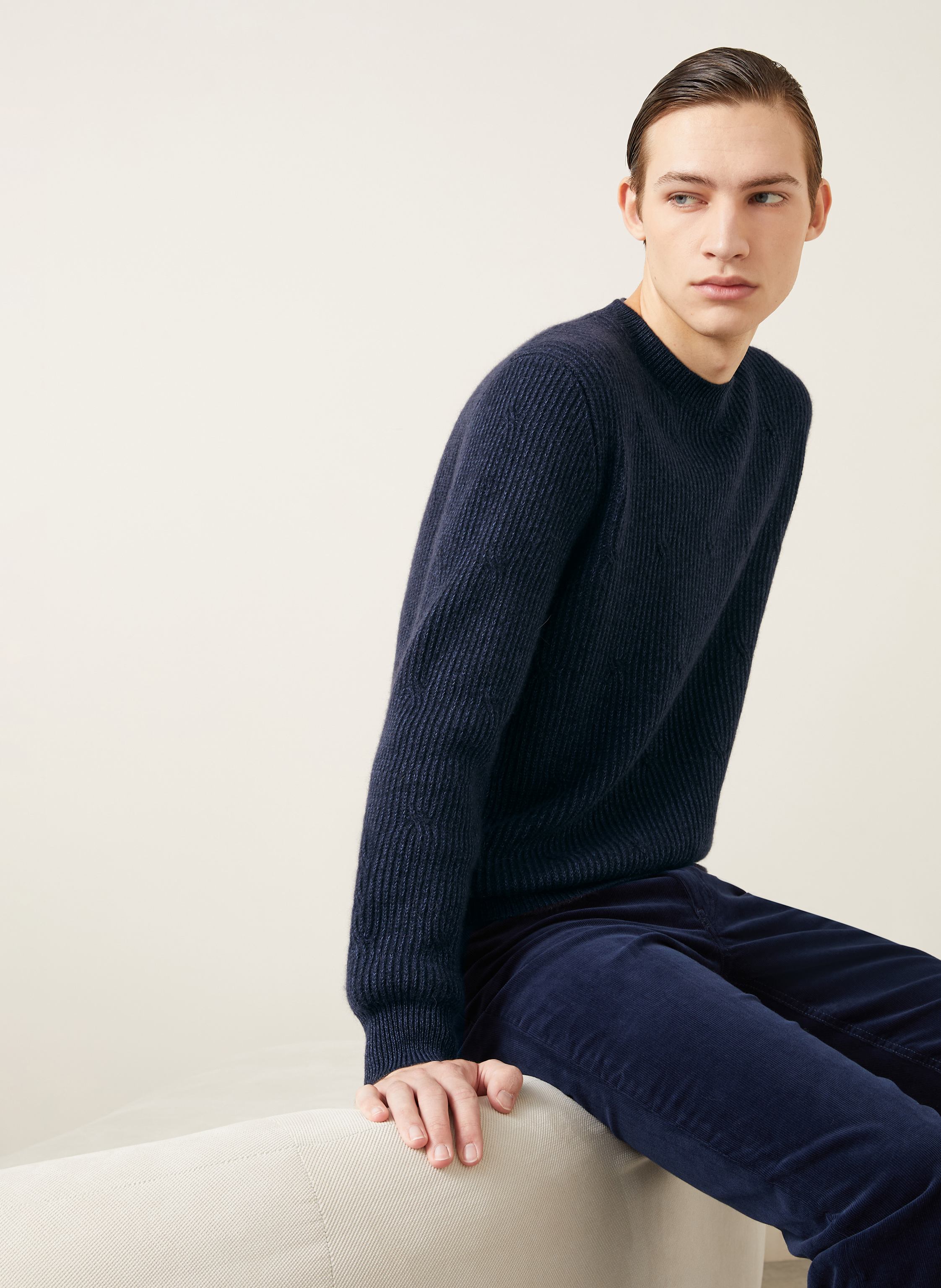 Thumbnail - Agnona Pullover Mit Cashmere blau