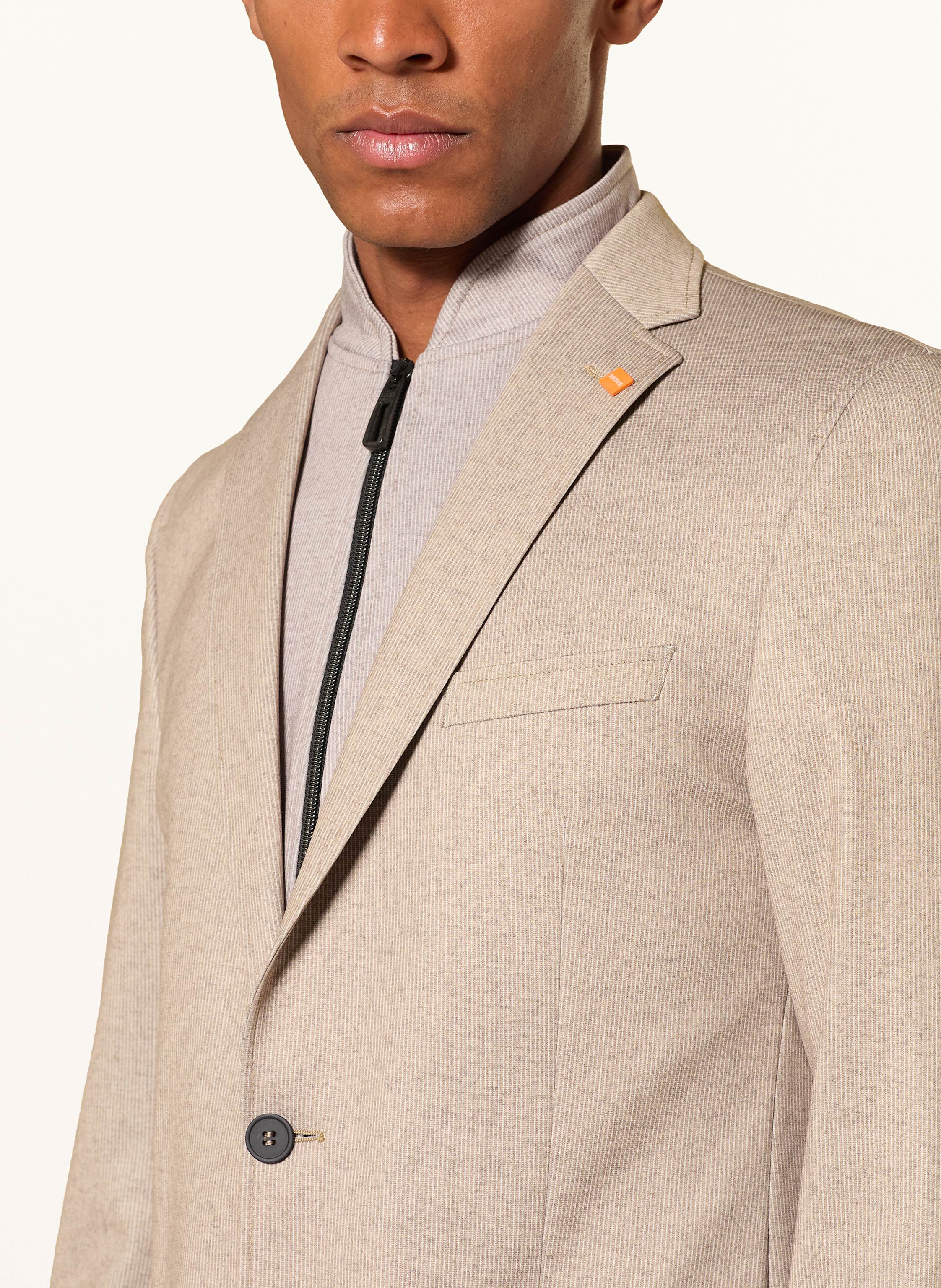Thumbnail - Digel Move Jerseysakko Adamo Slim Fit Mit Herausnehmbarer Blende beige