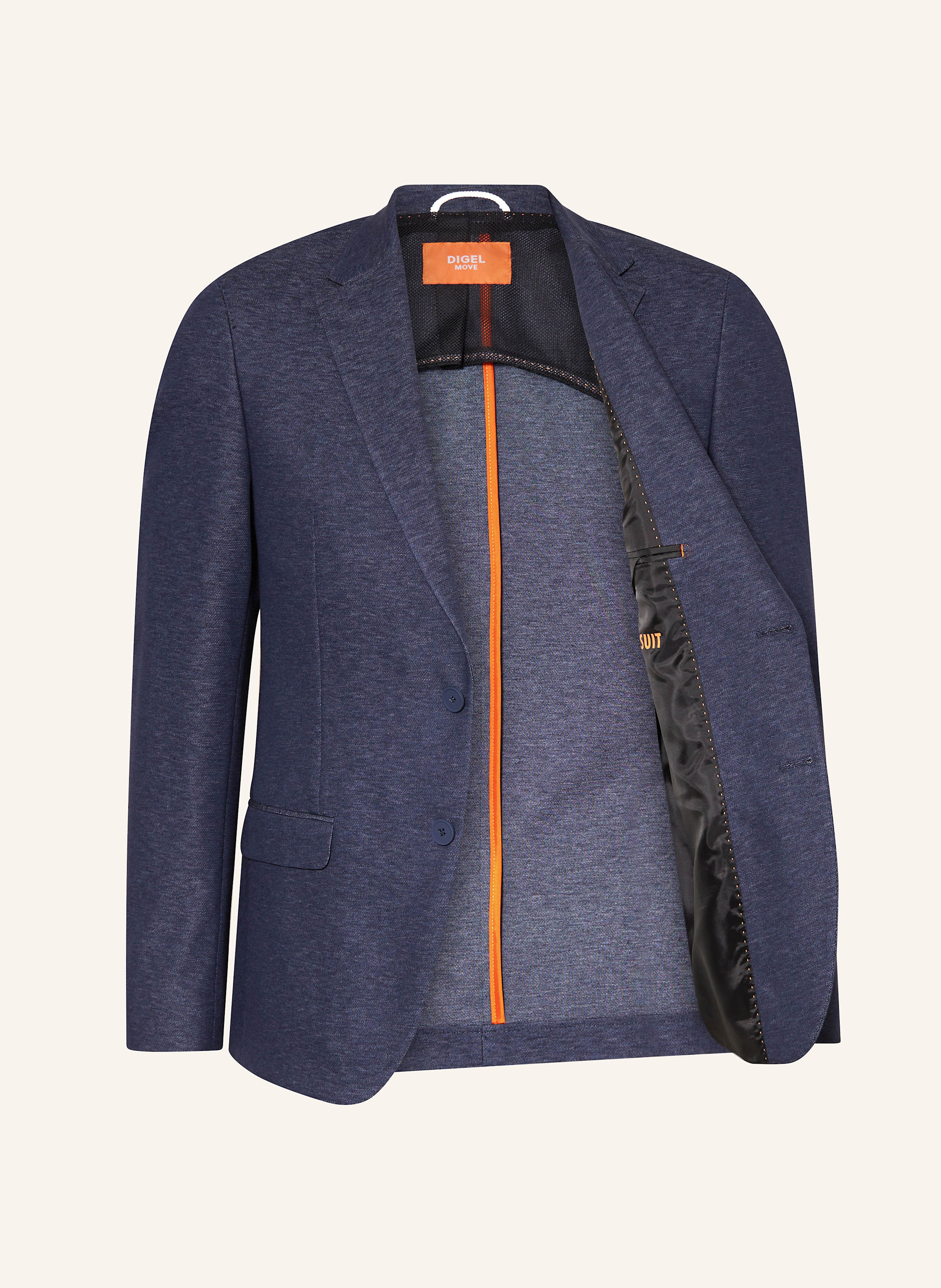 Thumbnail - Digel Move Anzugsakko Anello-St Slim Fit Aus Jersey blau