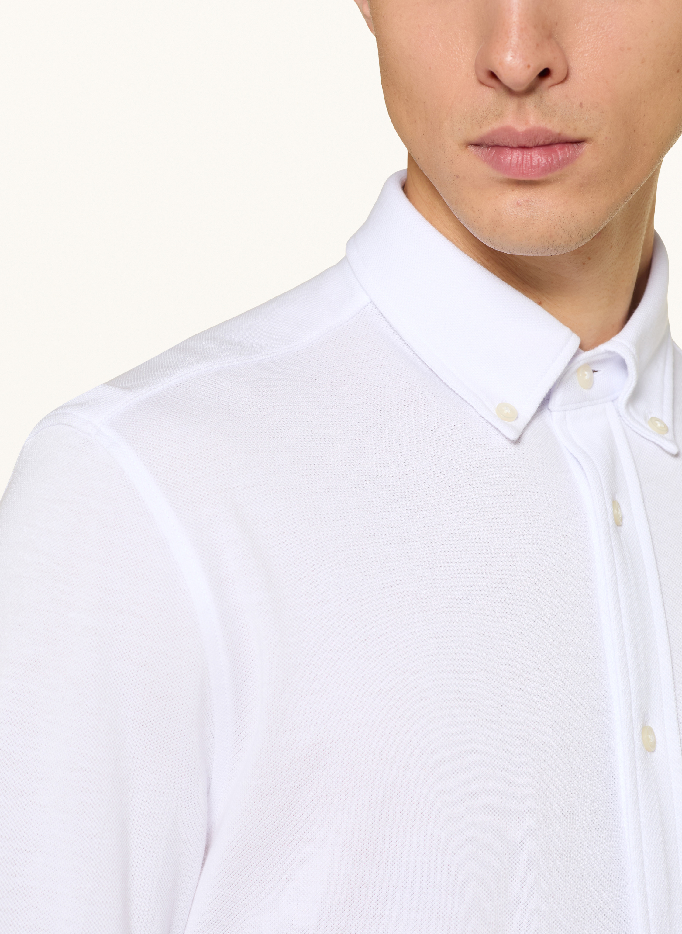 Thumbnail - Tommy Hilfiger Piqué-Hemd Regular Fit weiss