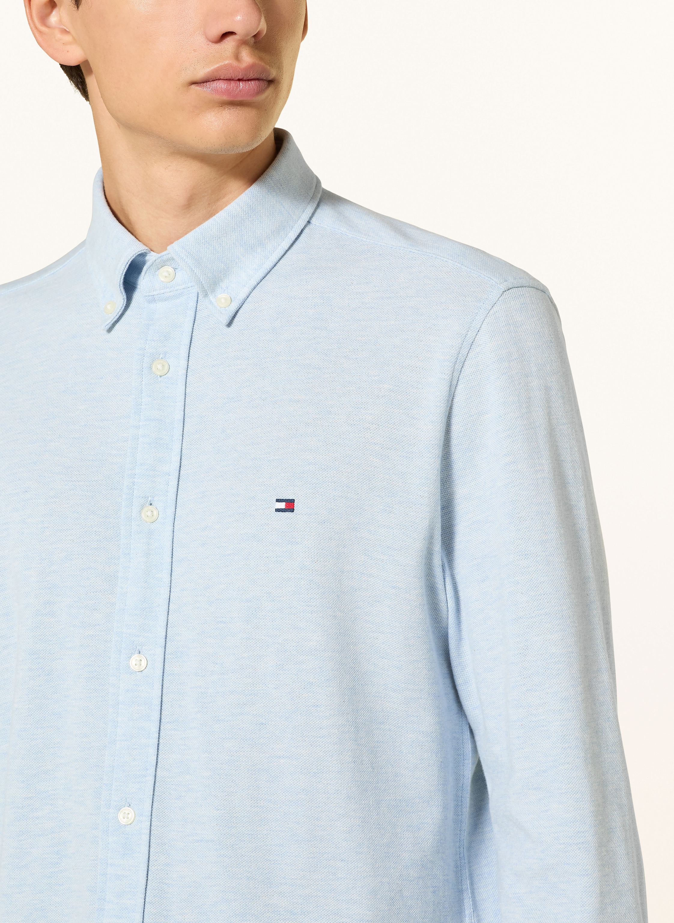 Thumbnail - Tommy Hilfiger Piqué-Hemd Regular Fit blau