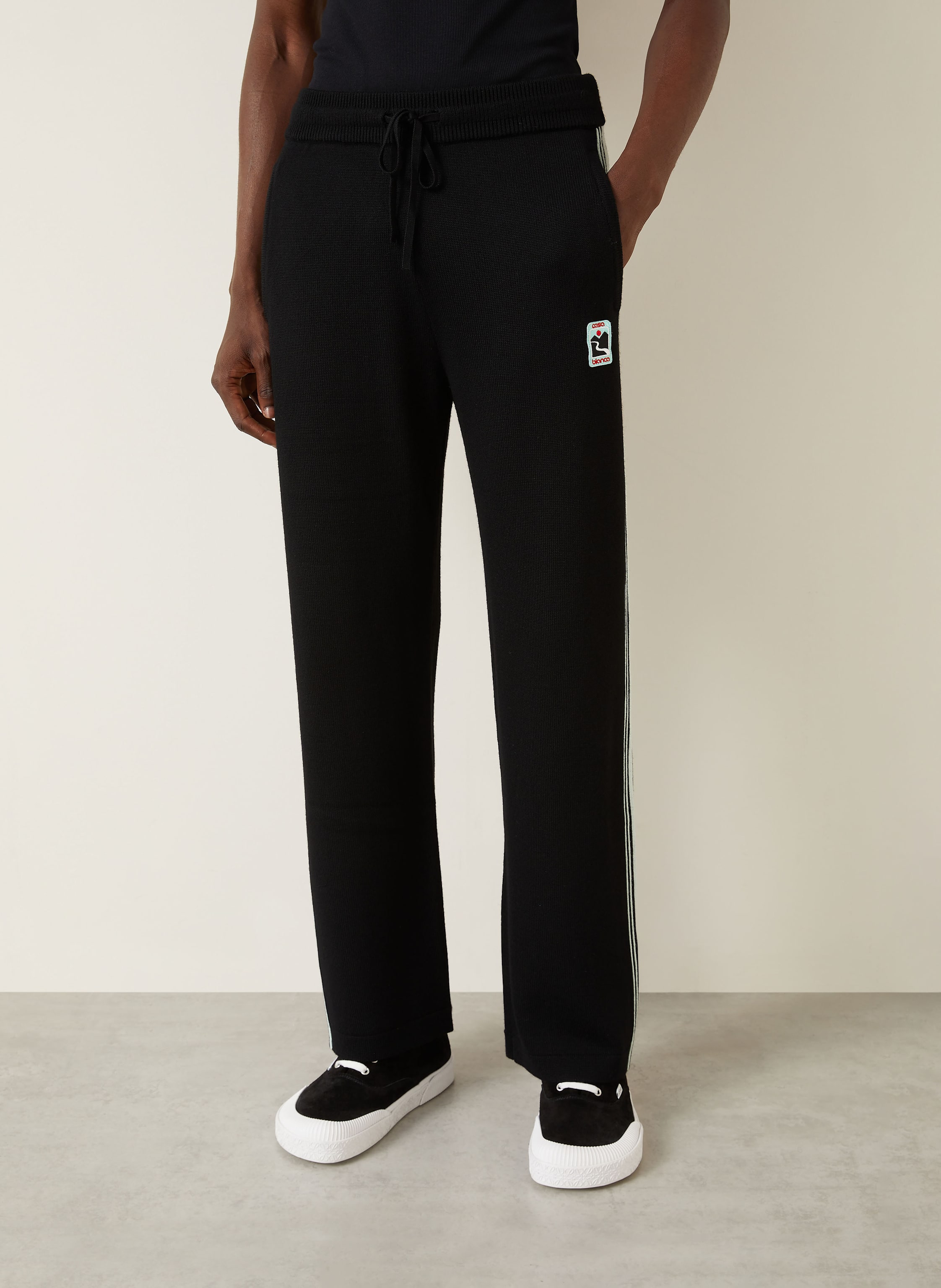 Thumbnail - Casablanca Strickhose Mit Galonstreifen schwarz