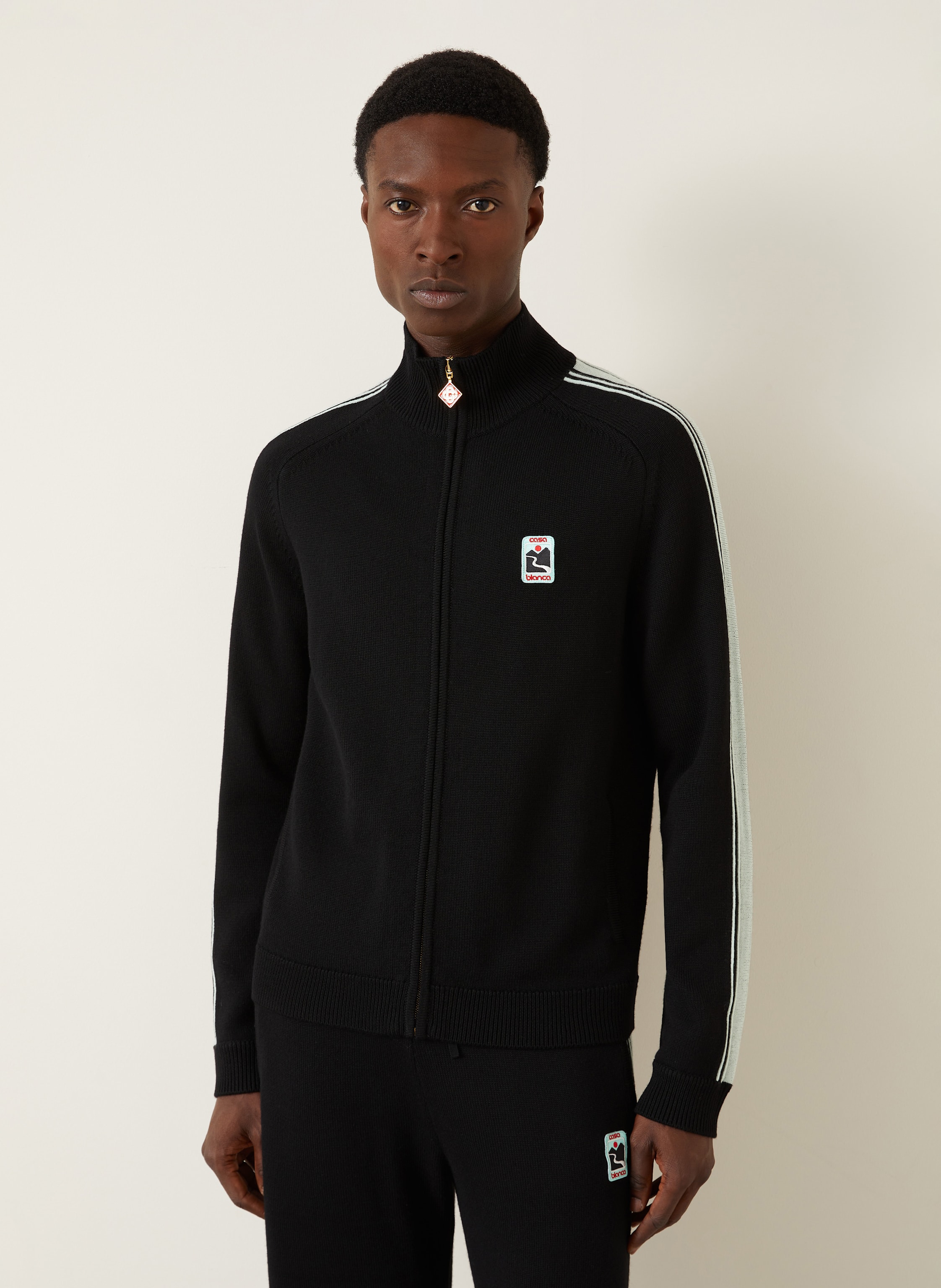 Thumbnail - Casablanca Strickjacke Aus Merinowolle schwarz