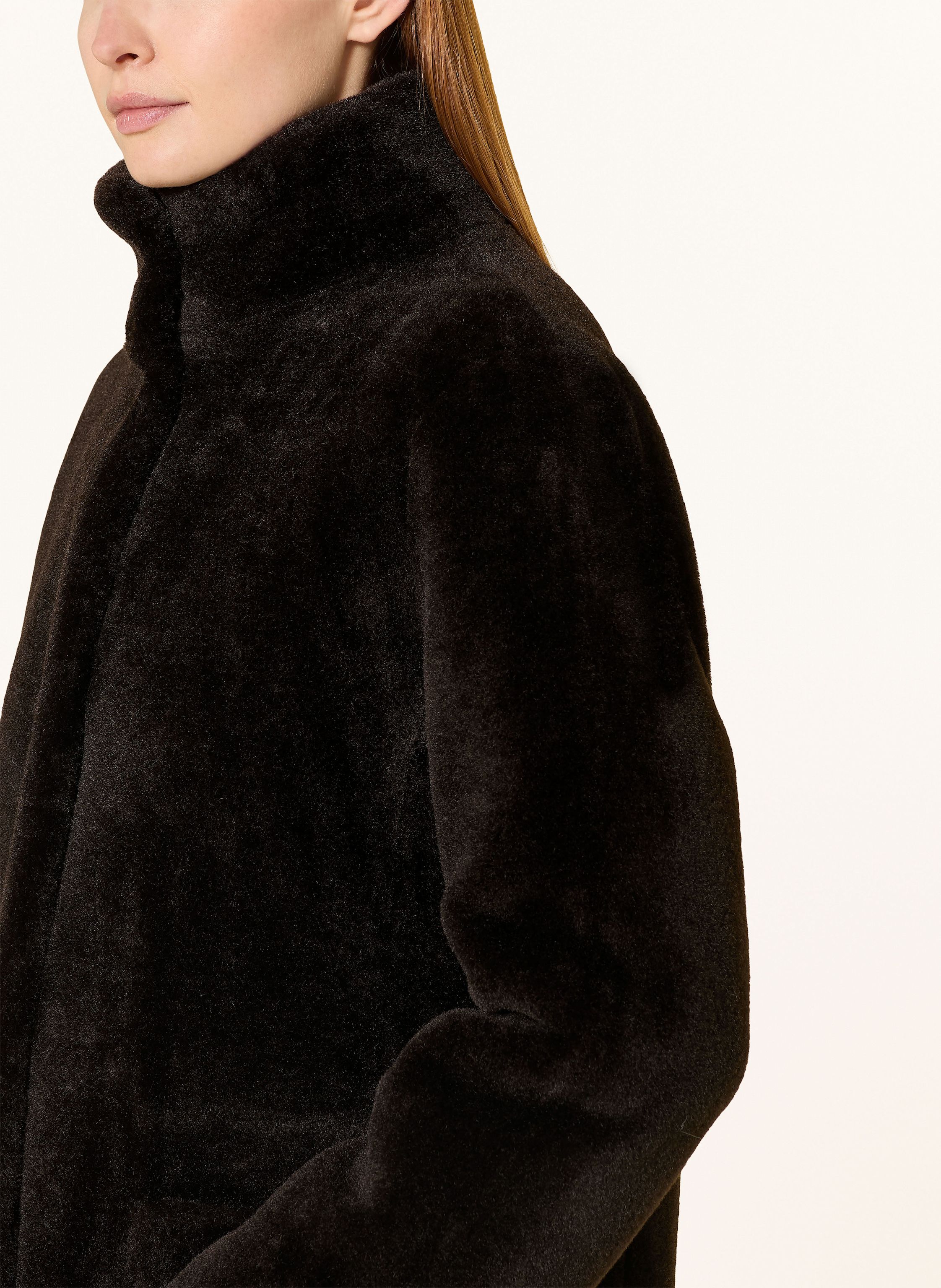 Thumbnail - Juvia Kunstpelz-Mantel Karolina braun