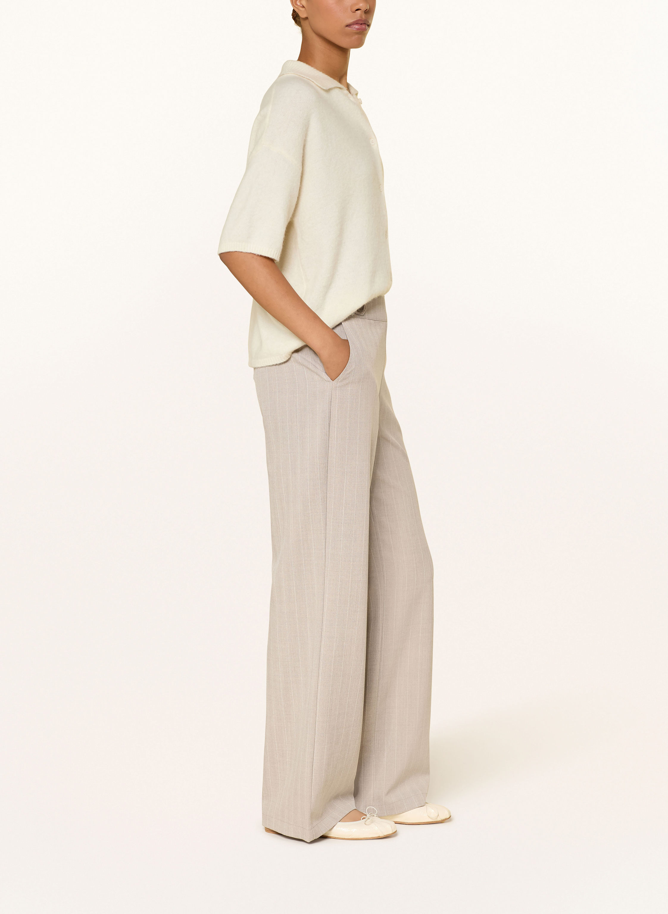 Thumbnail - Neo Noir Marlenehose Eriko beige