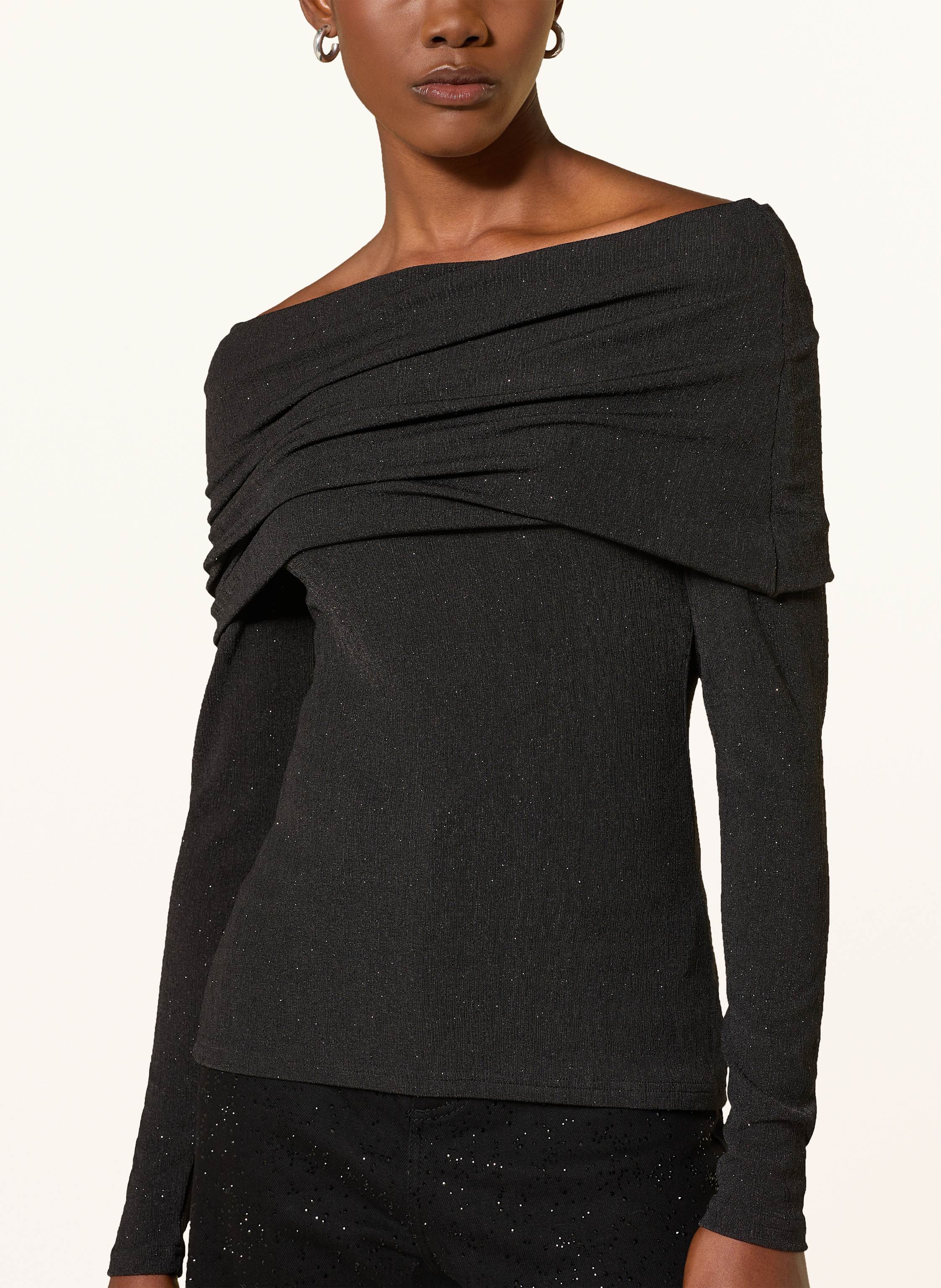 Thumbnail - Inwear Off-Shoulder-Longsleeve Krithiw schwarz