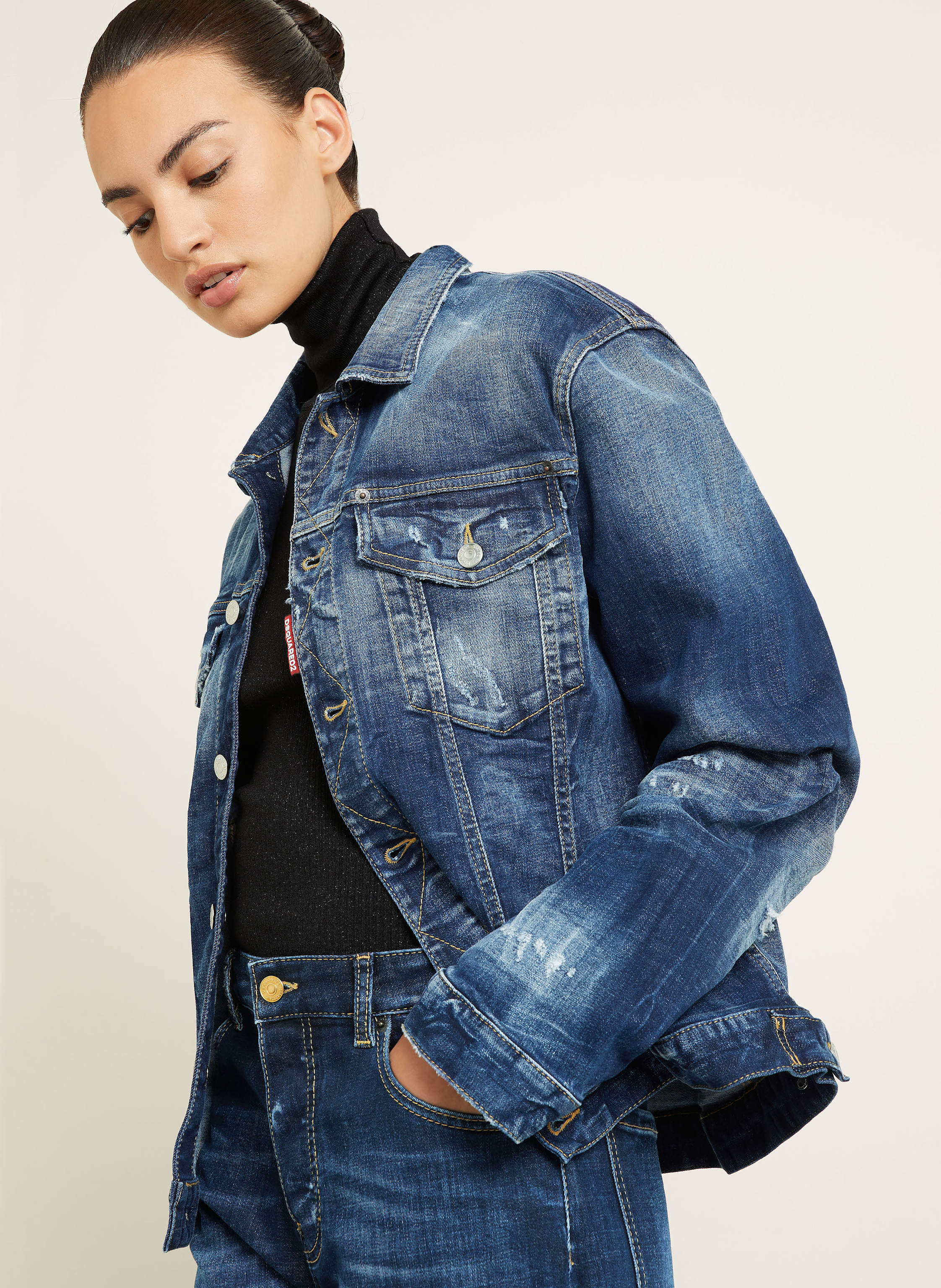 Thumbnail - dsquared2 Jeansjacke blau