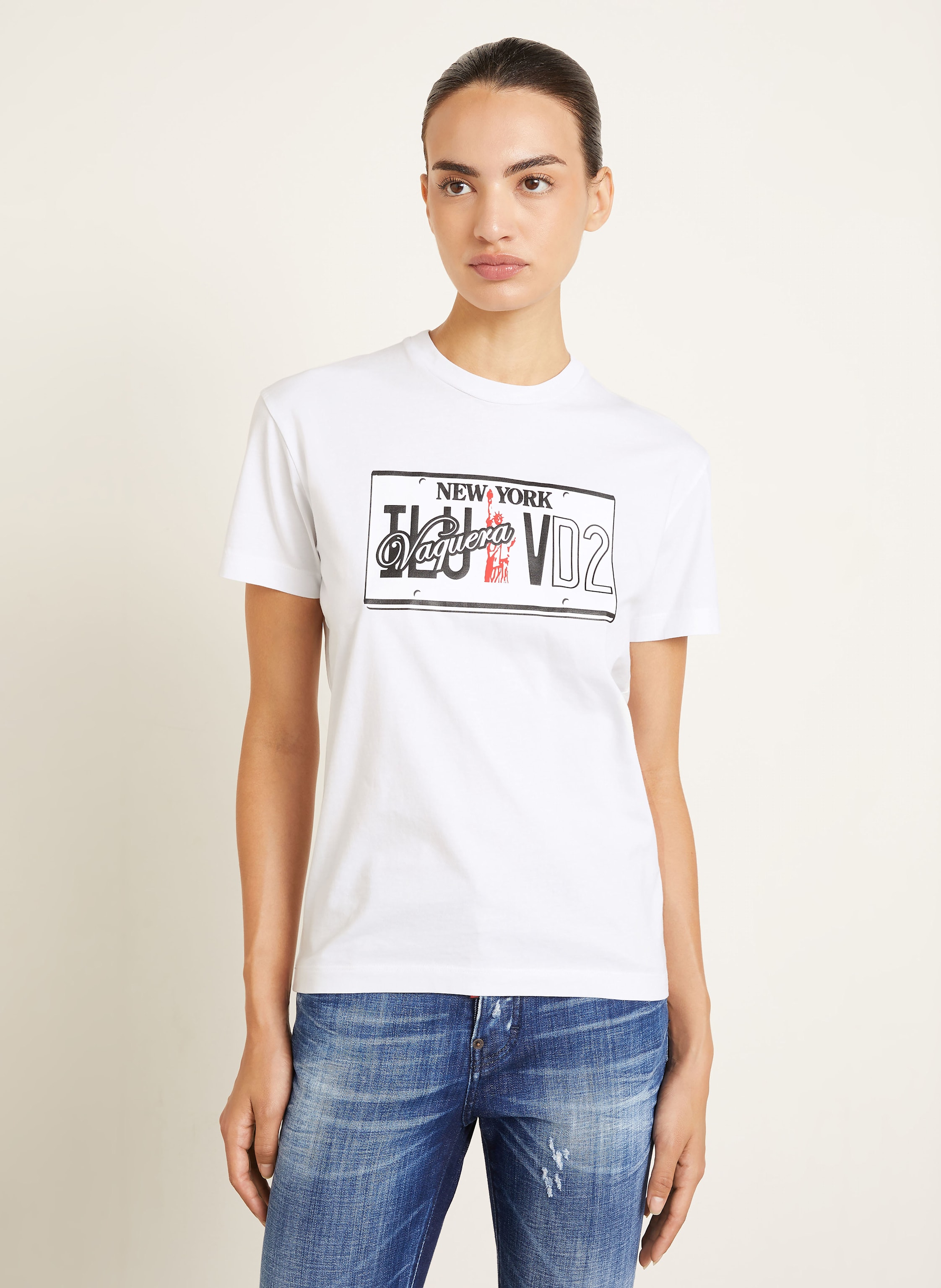Thumbnail - dsquared2 T-Shirt Vaquera weiss
