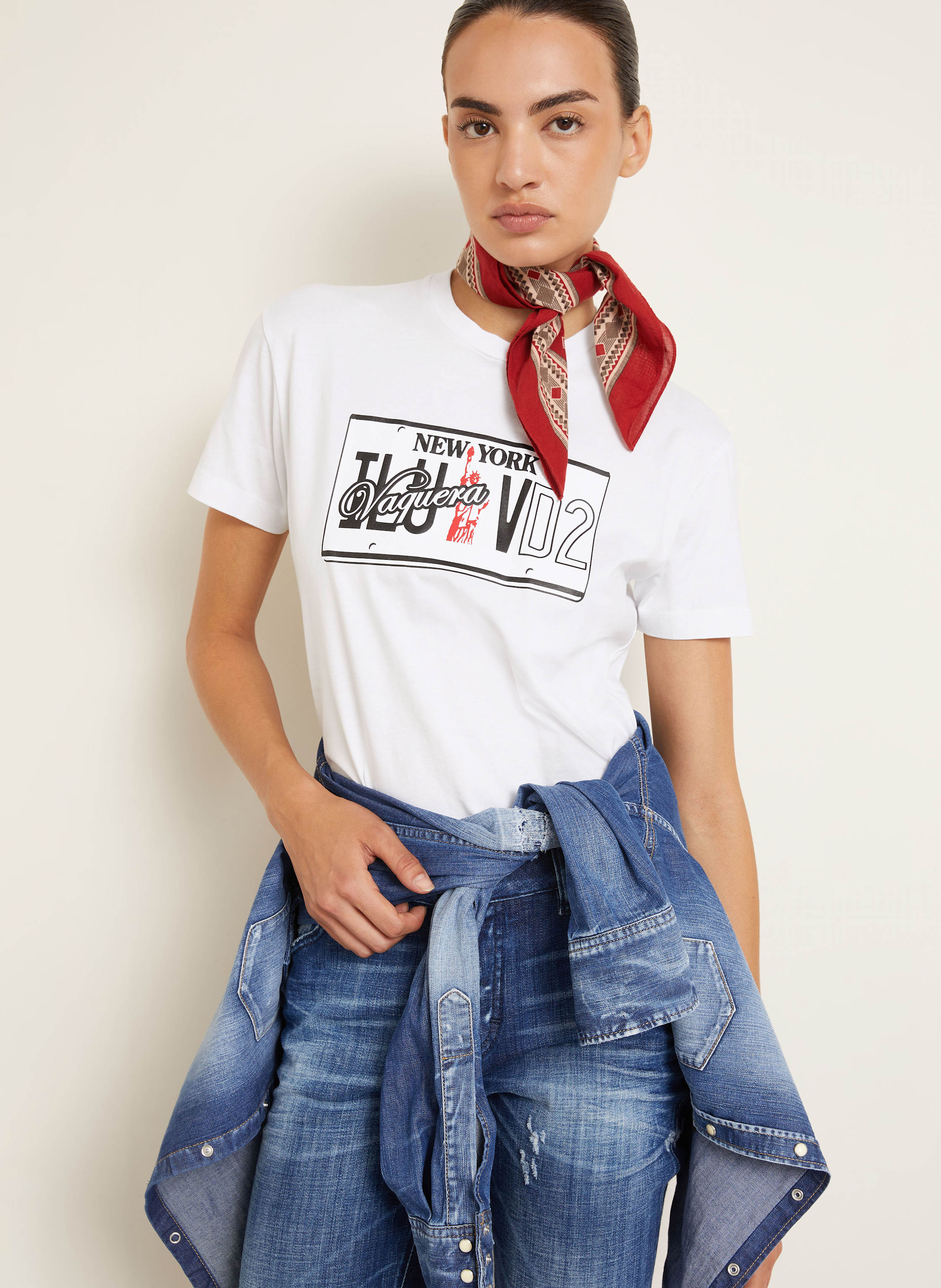Thumbnail - dsquared2 T-Shirt Vaquera weiss
