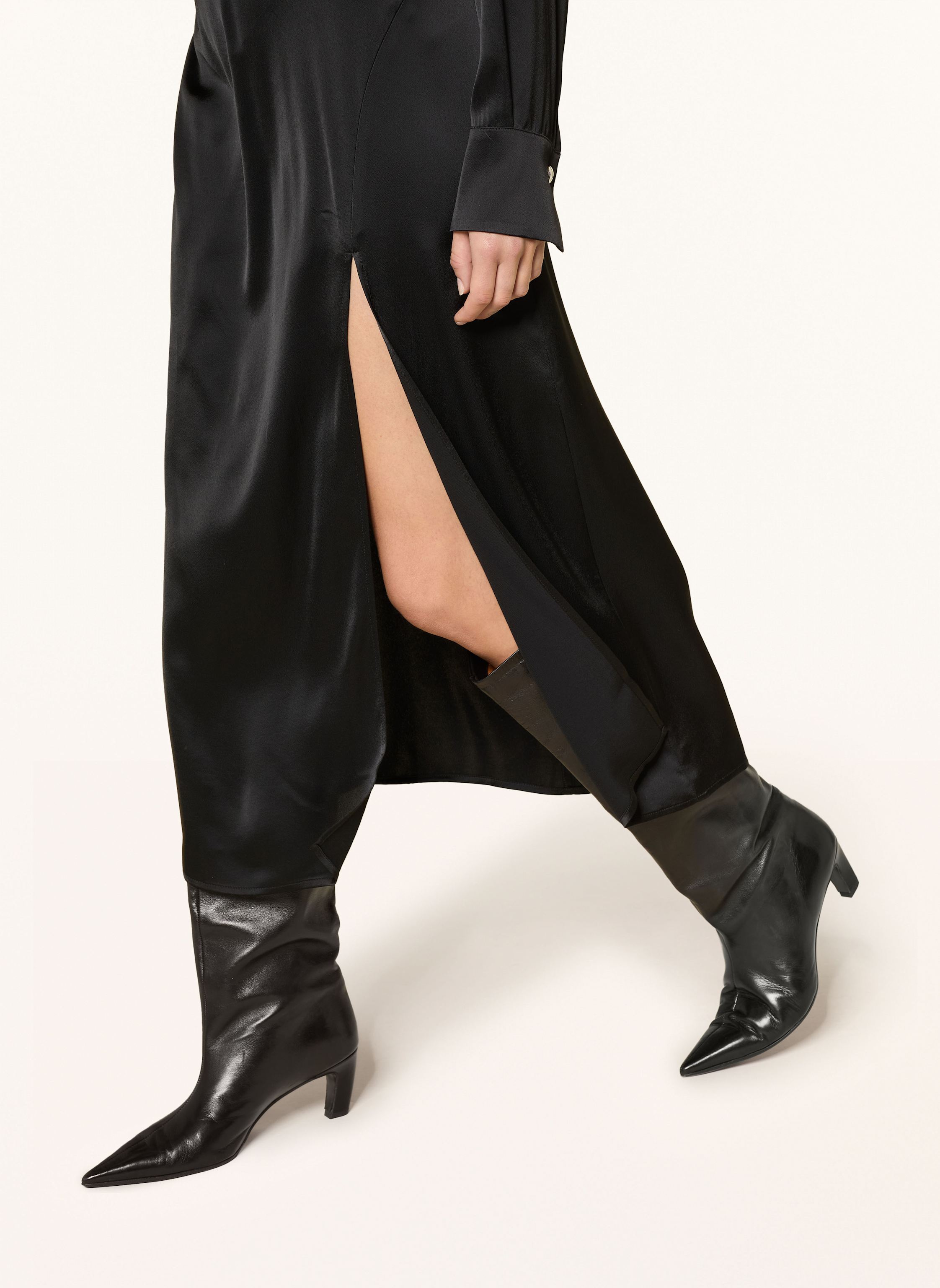 Thumbnail - Ottod'ame Satinkleid schwarz